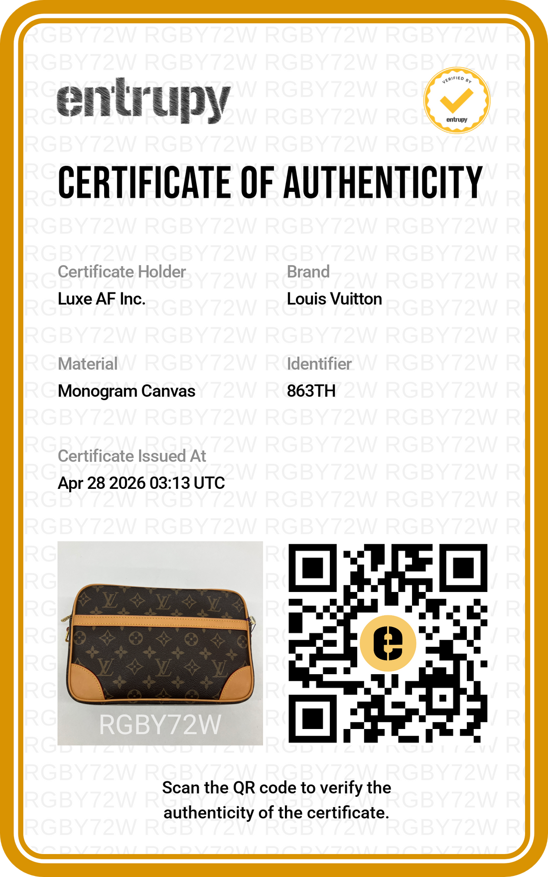 Louis Vuitton Trocadero Monogram Canvas Bag LV2491