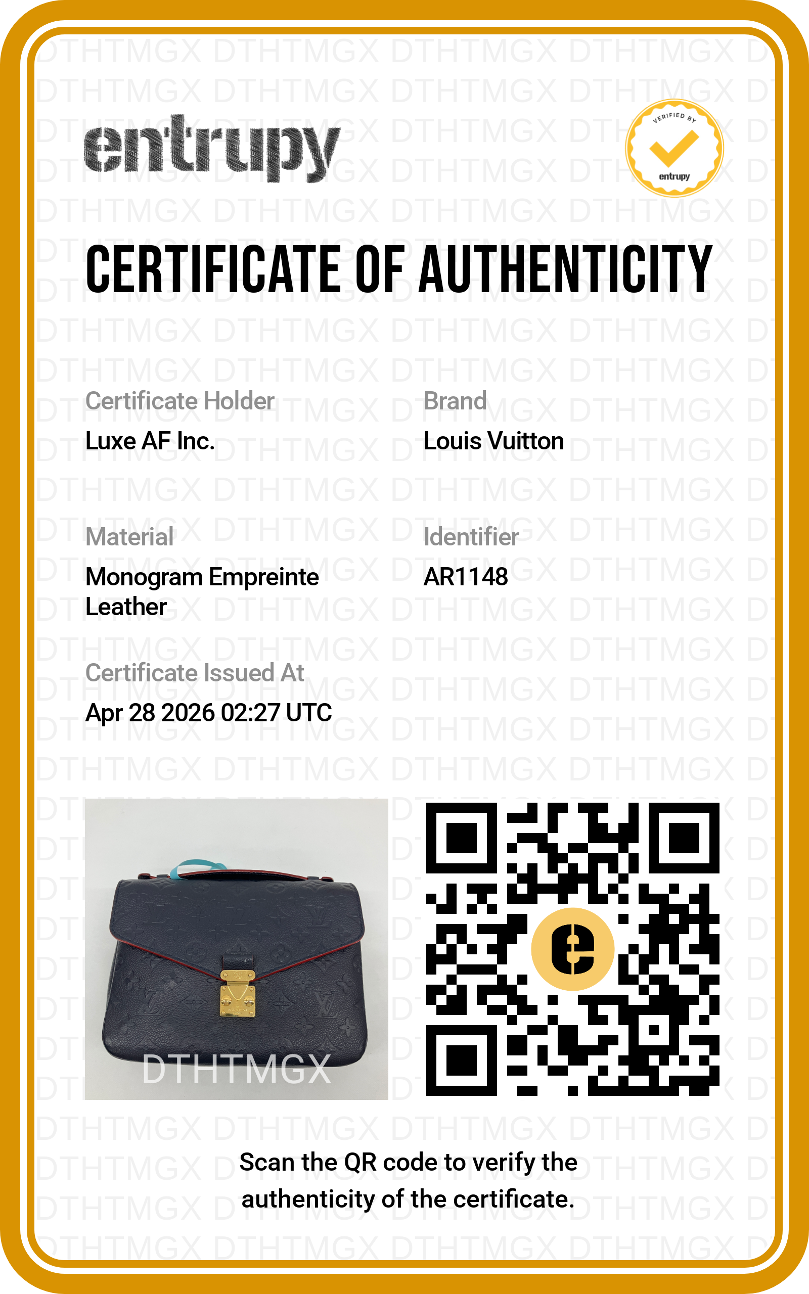 Louis Vuitton Black Monogram Empreinte Leather Pochette Metis LV2489