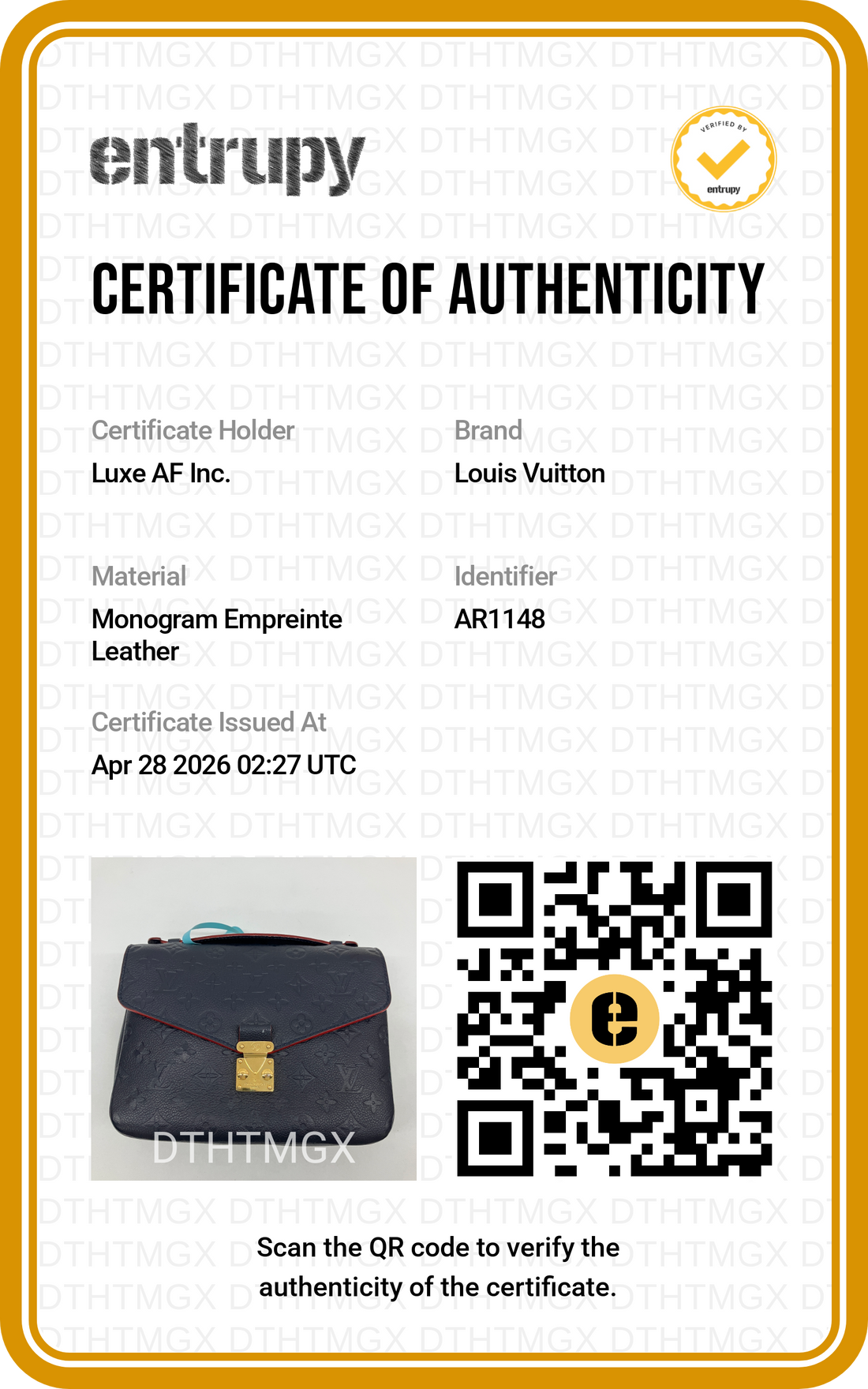 Louis Vuitton Black Monogram Empreinte Leather Pochette Metis LV2489