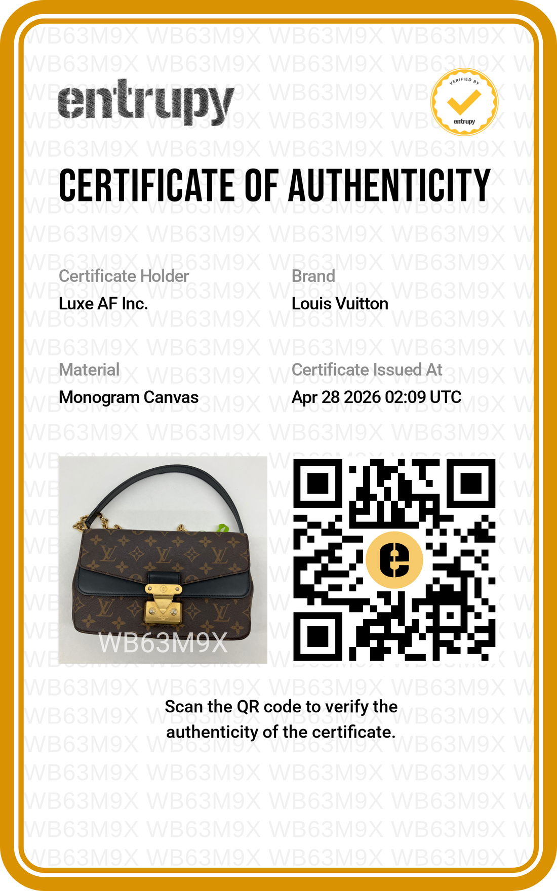 Louis Vuitton Marceau Black Monogram Canvas Shoulder Bag LV2488