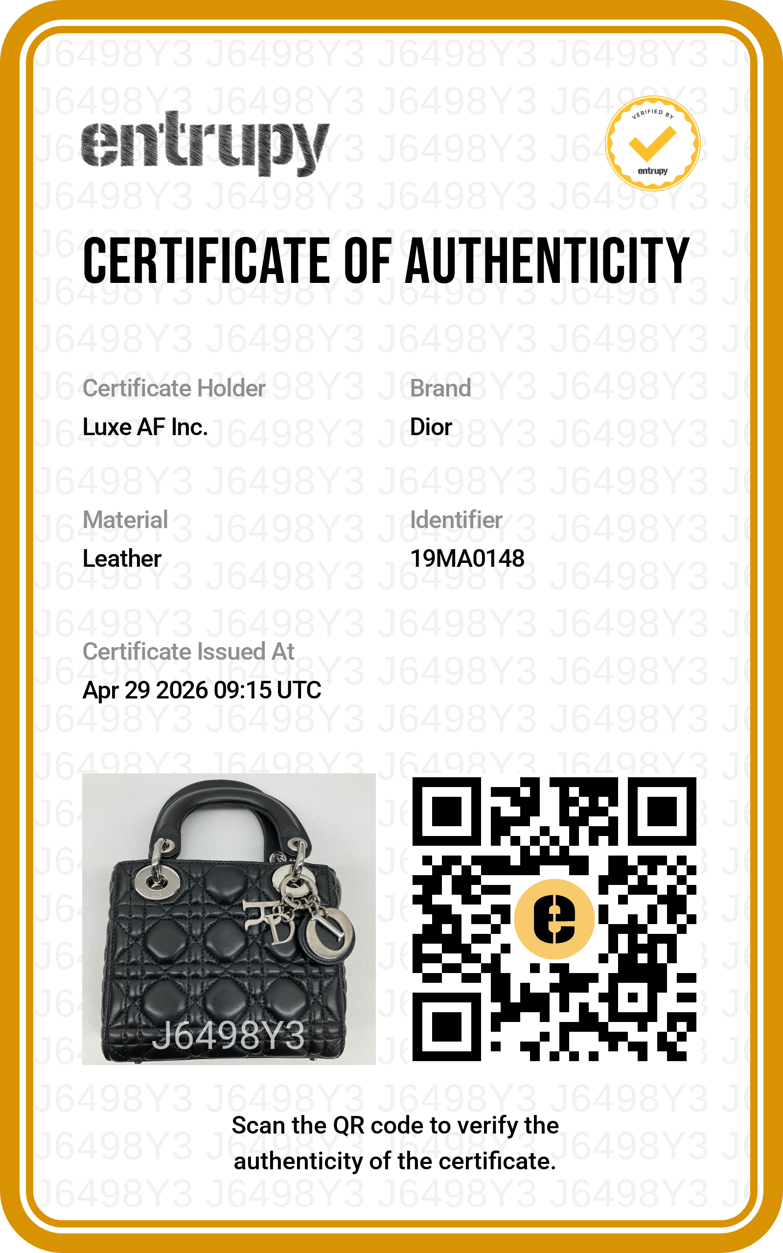 Christian Dior Lady Dior Black Cannage Leather Handle Bag With Silver Charms DR697