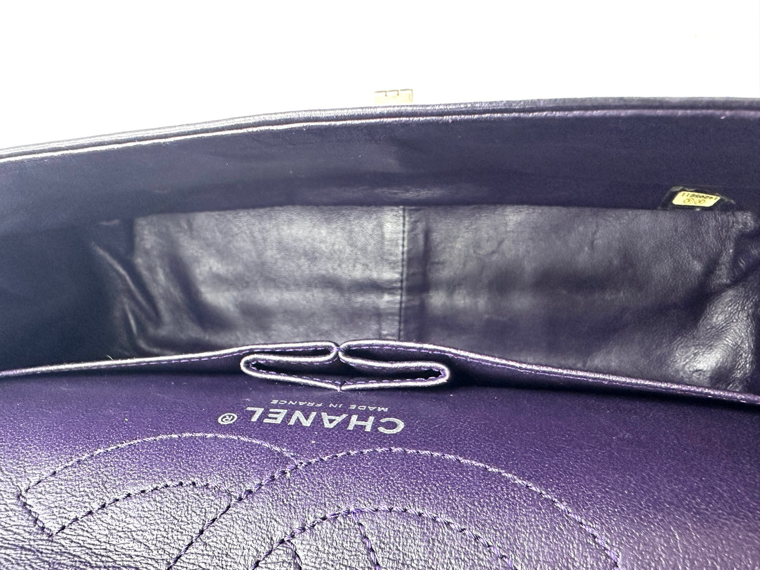 Chanel 2.55 Reissue Black Quilted Patent Leather Flap Bag With Silver Buckle(14***11) CC1828