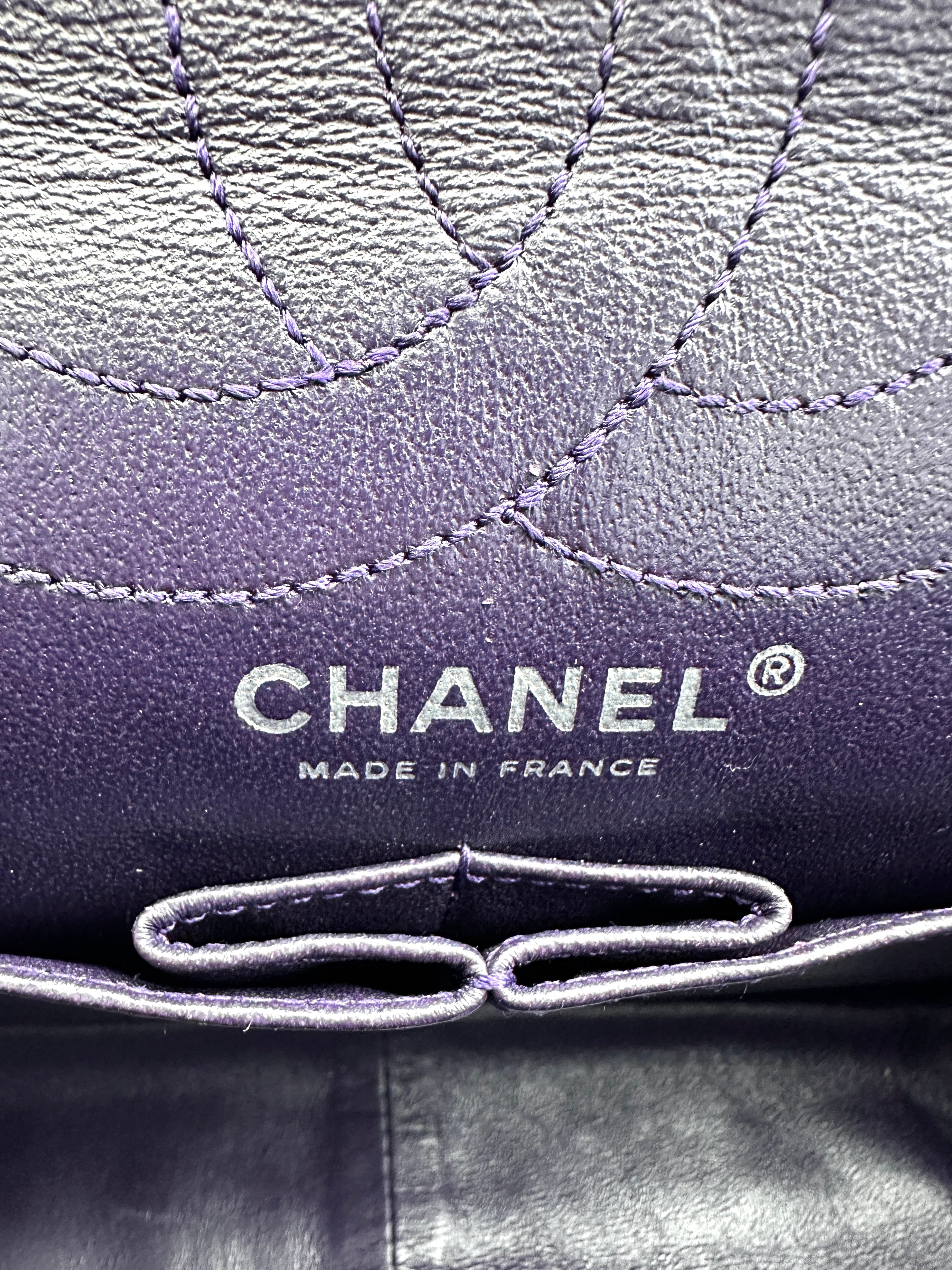 Chanel 2.55 Reissue Black Quilted Patent Leather Flap Bag With Silver Buckle(14***11) CC1828
