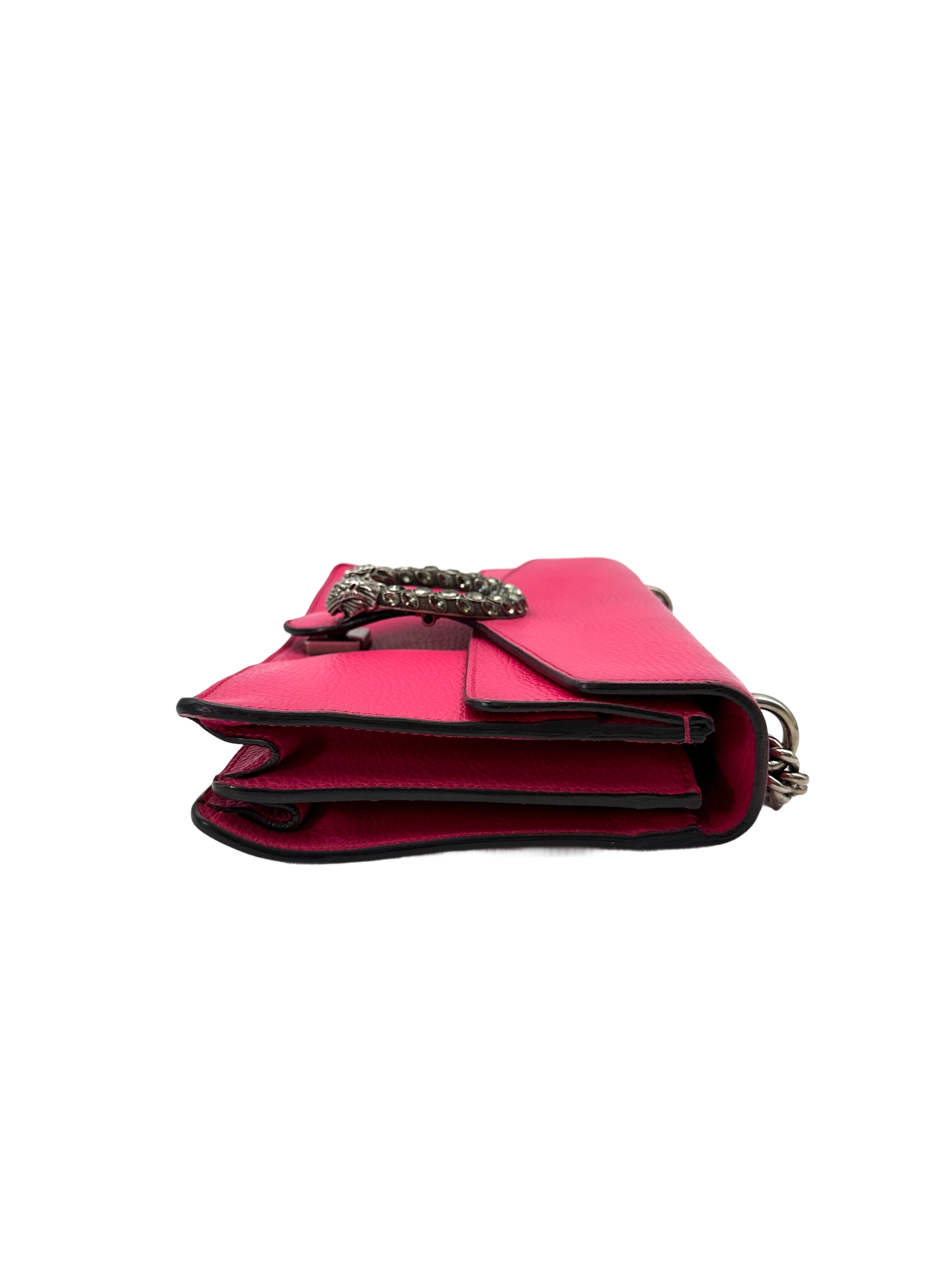 Gucci Dionysus Pink Leather Shoulder Bag GG883