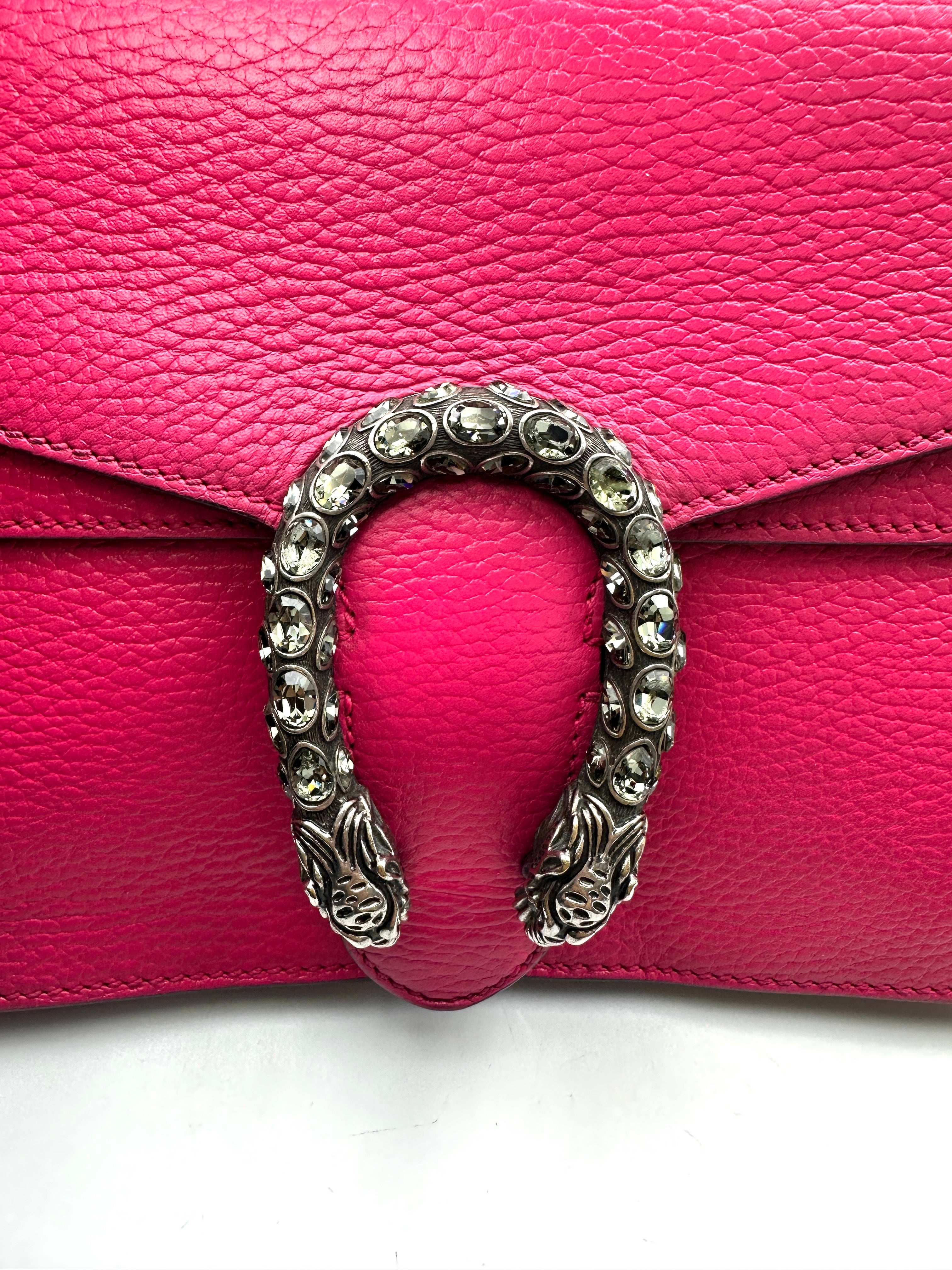 Gucci Dionysus Pink Leather Shoulder Bag GG883