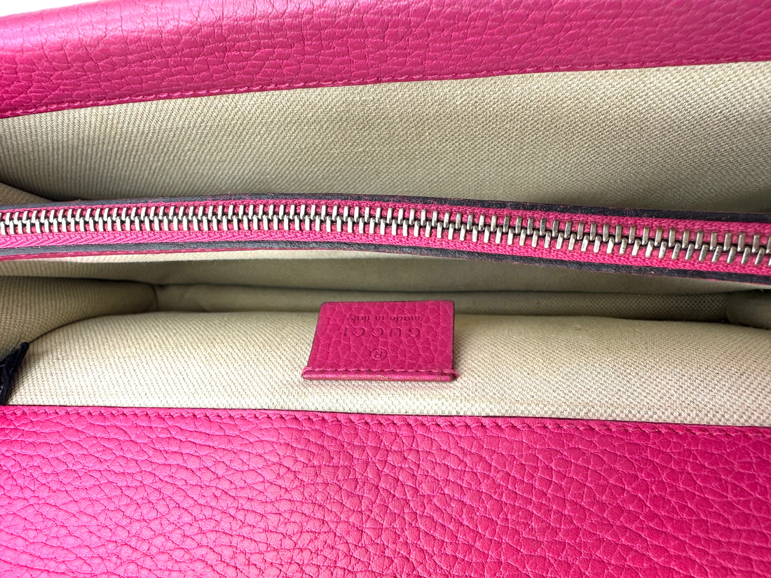 Gucci Dionysus Pink Leather Shoulder Bag GG883