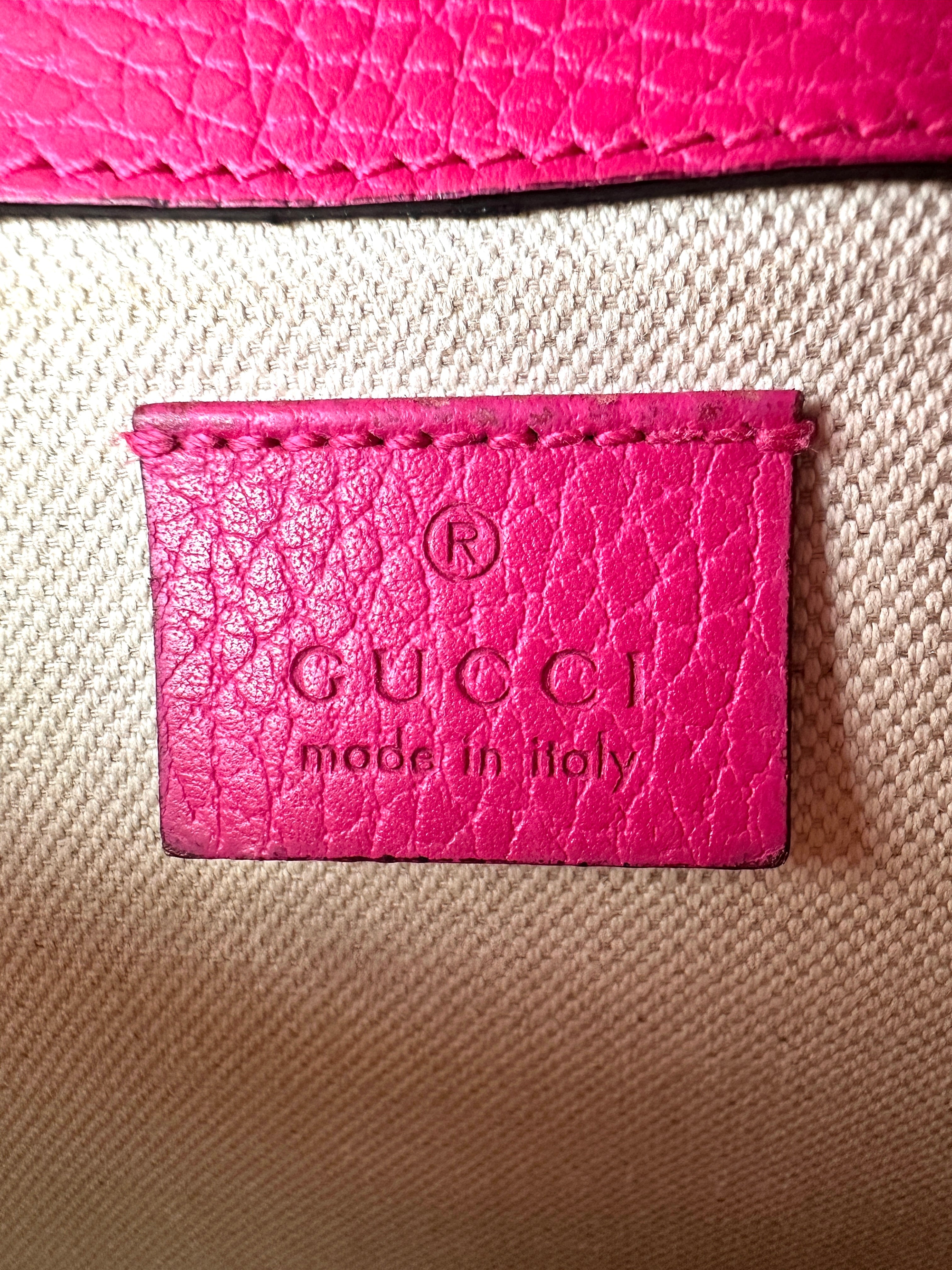 Gucci Dionysus Pink Leather Shoulder Bag GG883