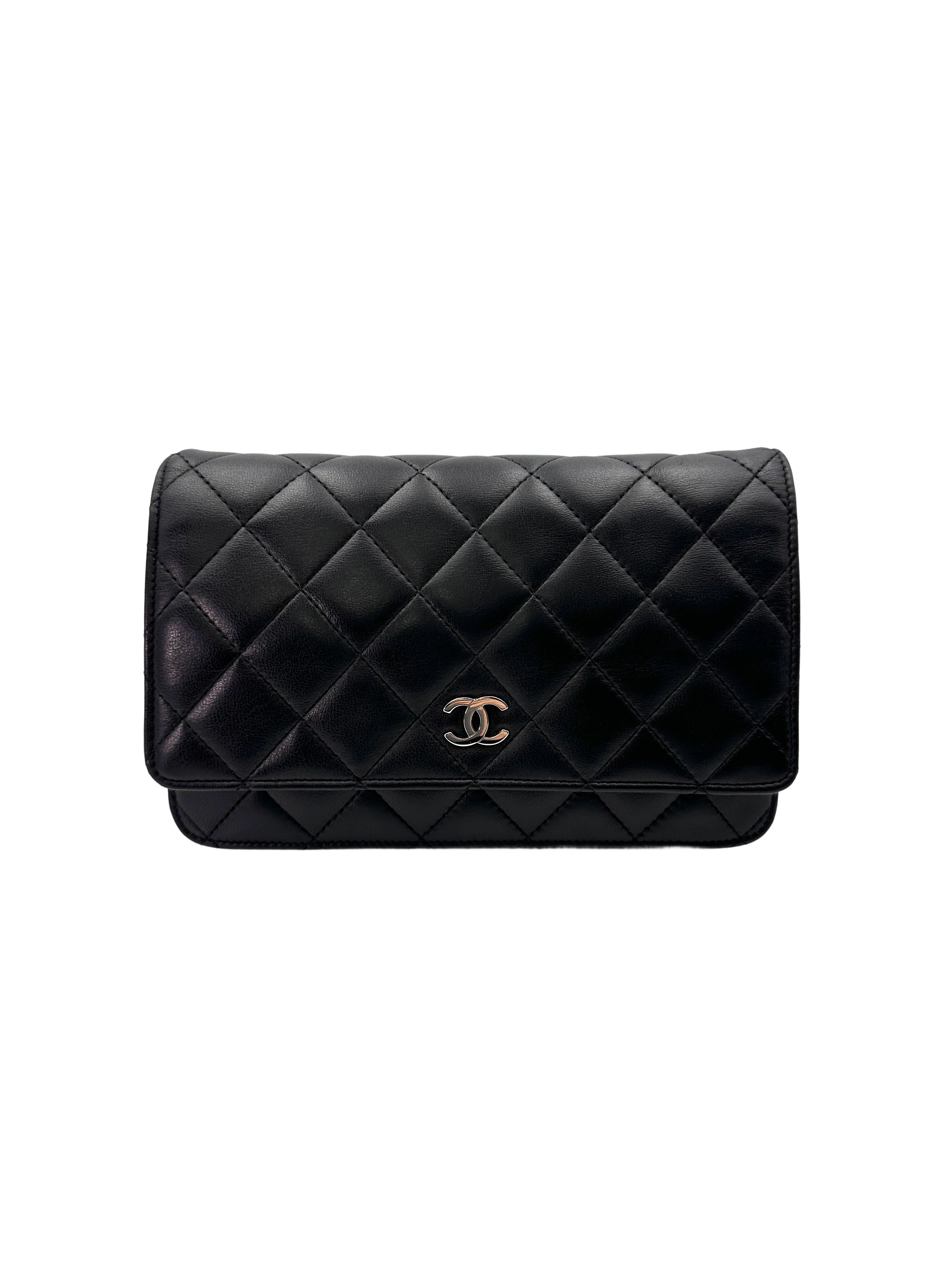 Chanel Black Quilted Leather Wallet On Chain(13***89) CC1831
