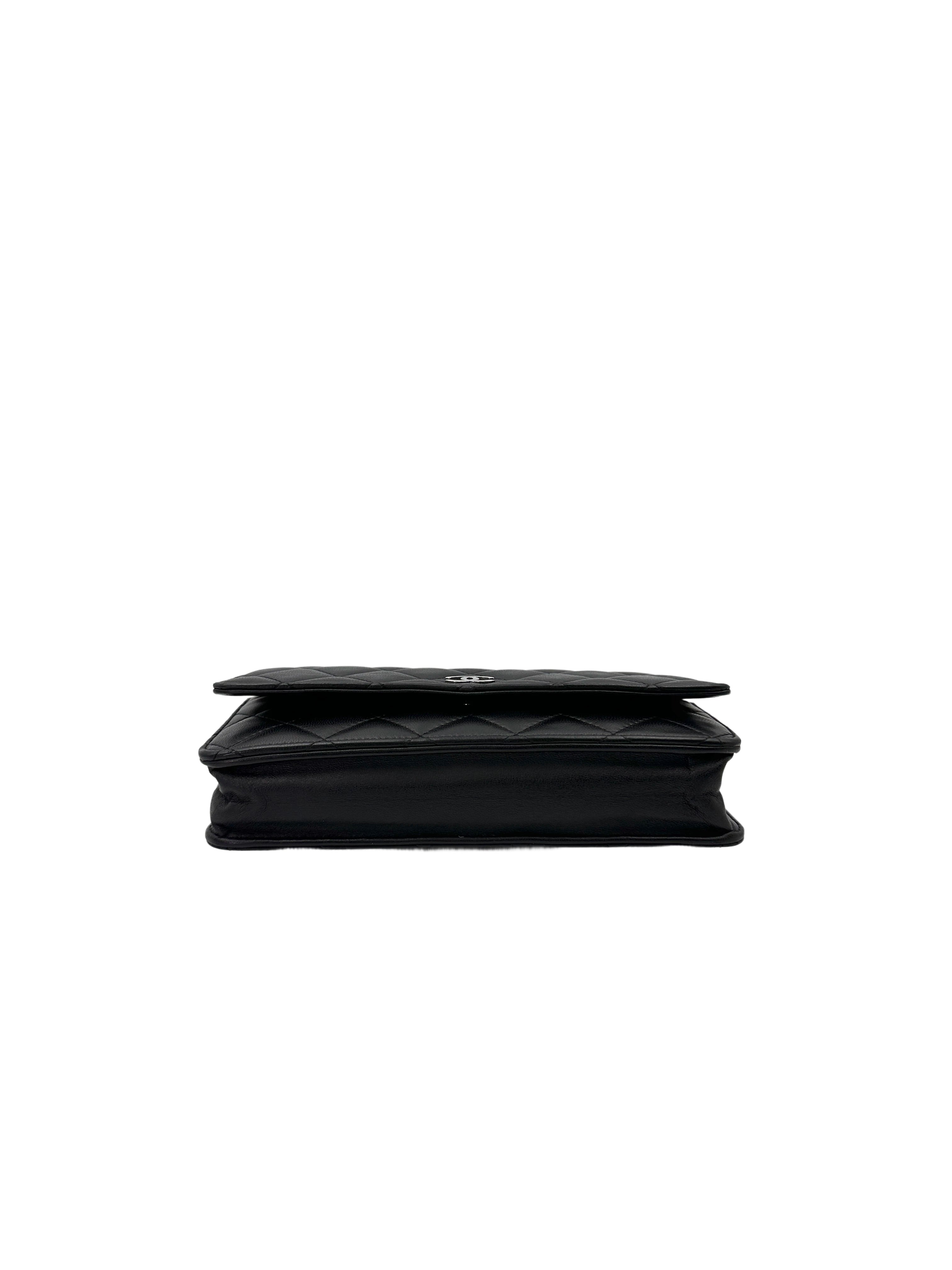 Chanel Black Quilted Leather Wallet On Chain(13***89) CC1831
