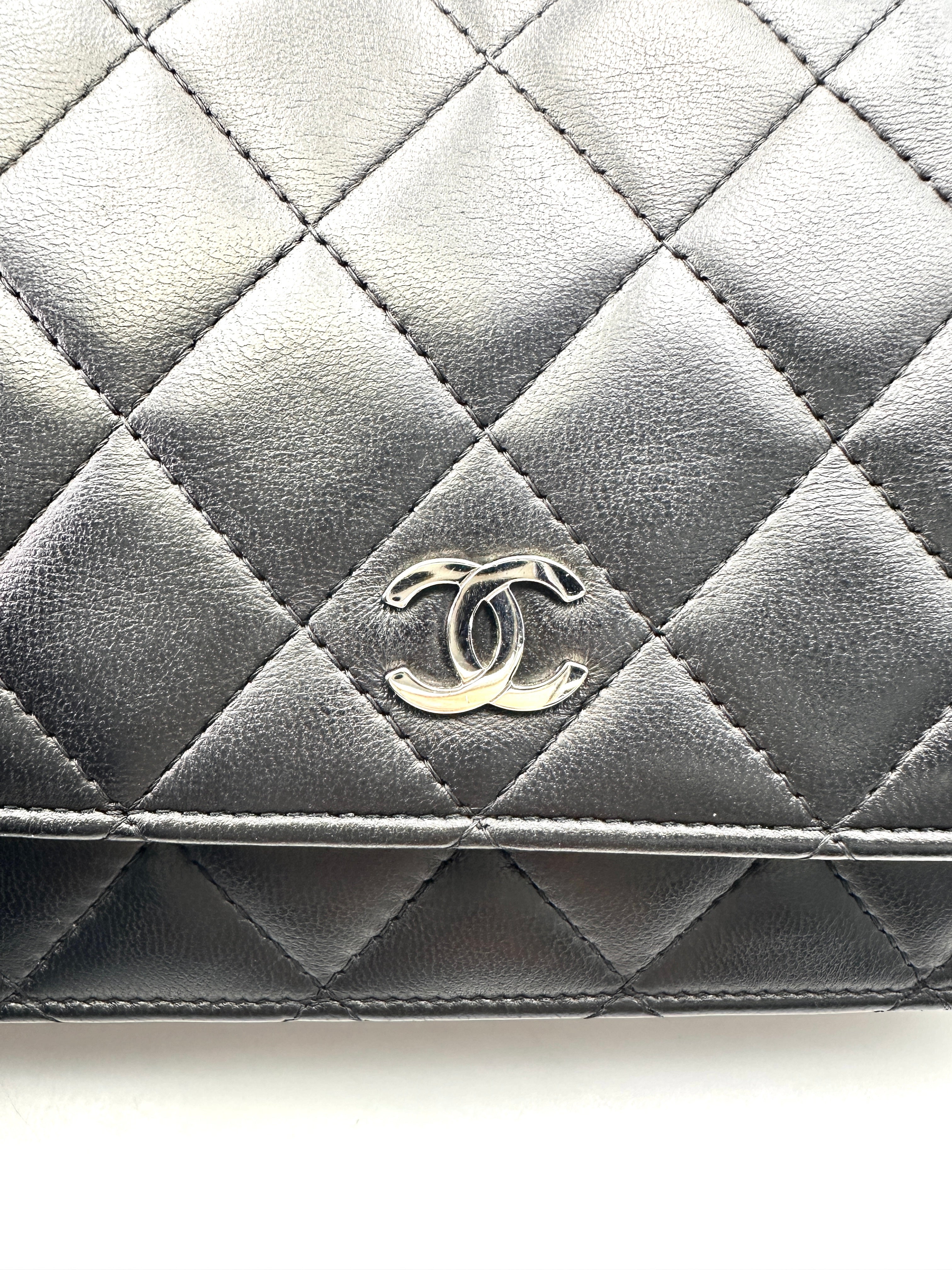 Chanel Black Quilted Leather Wallet On Chain(13***89) CC1831