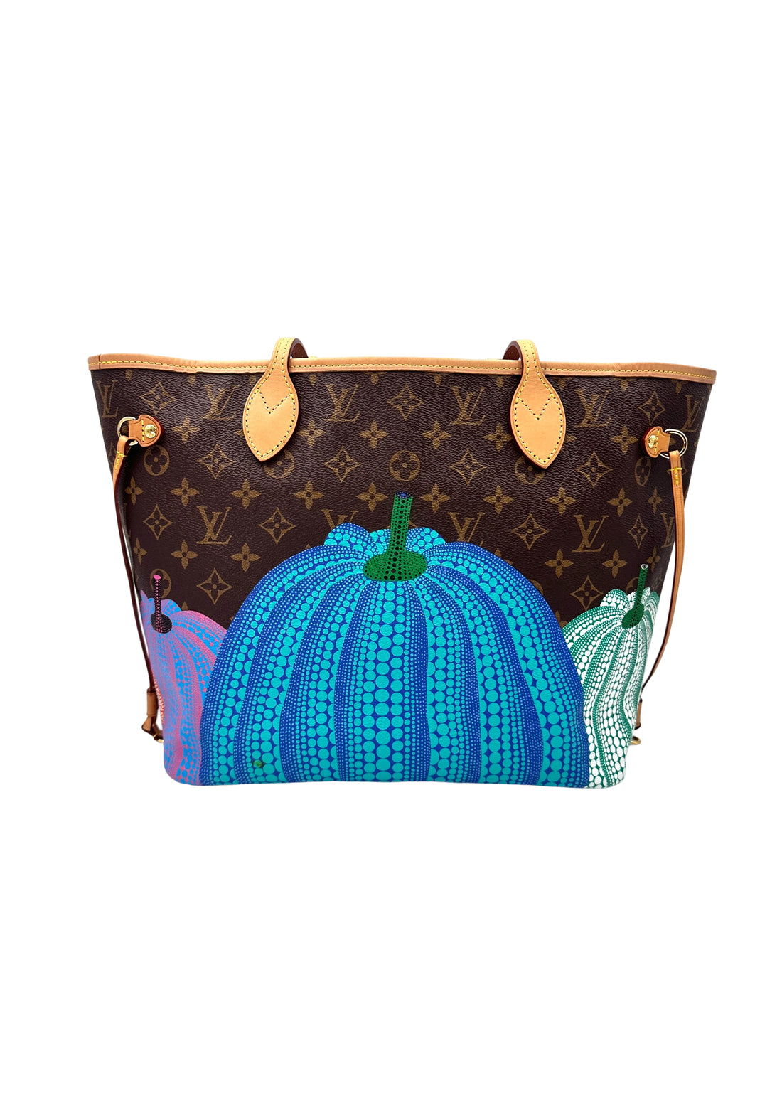 Louis Vuitton x Yayoi Kusama Neverfull Monogram Pumpkin Handle Bag LV2507