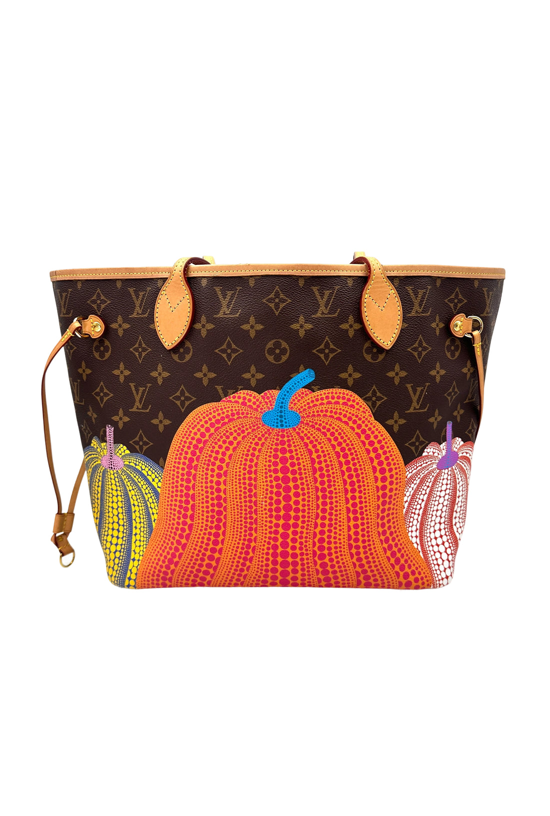 Louis Vuitton x Yayoi Kusama Neverfull Monogram Pumpkin Handle Bag LV2507