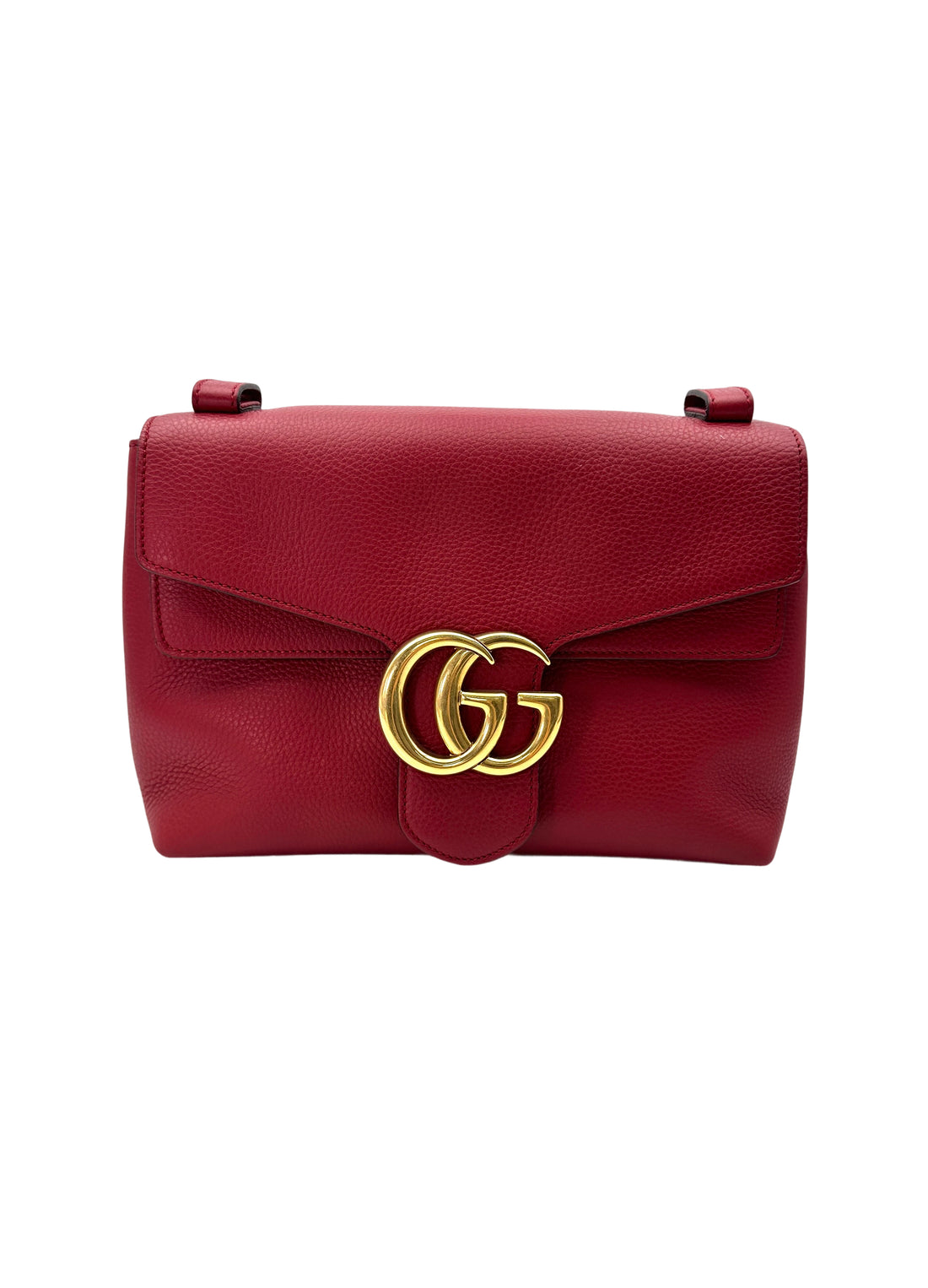 Gucci GG Marmont Red Raffia Woven Shoulder Bag GG873