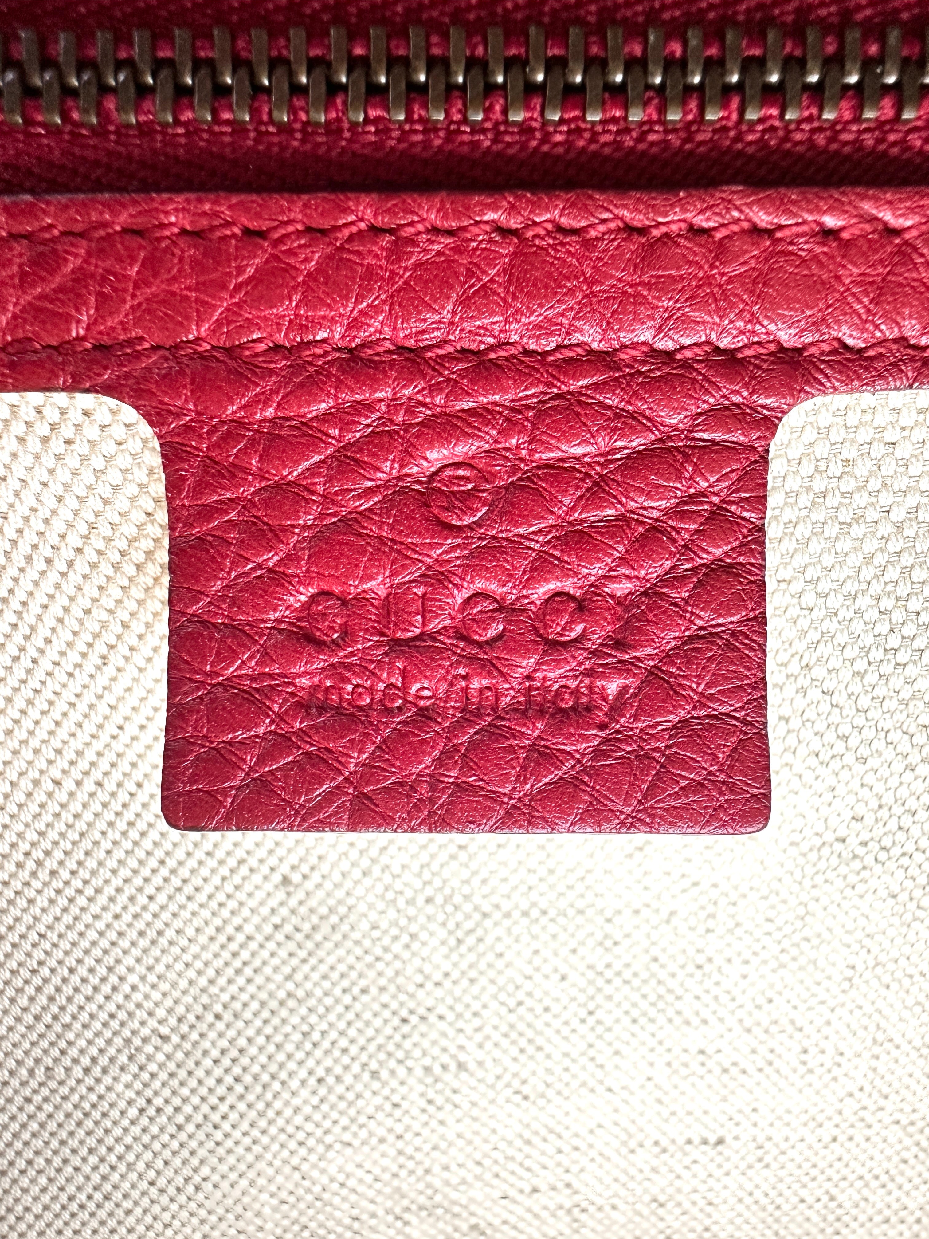Gucci GG Marmont Red Raffia Woven Shoulder Bag GG873