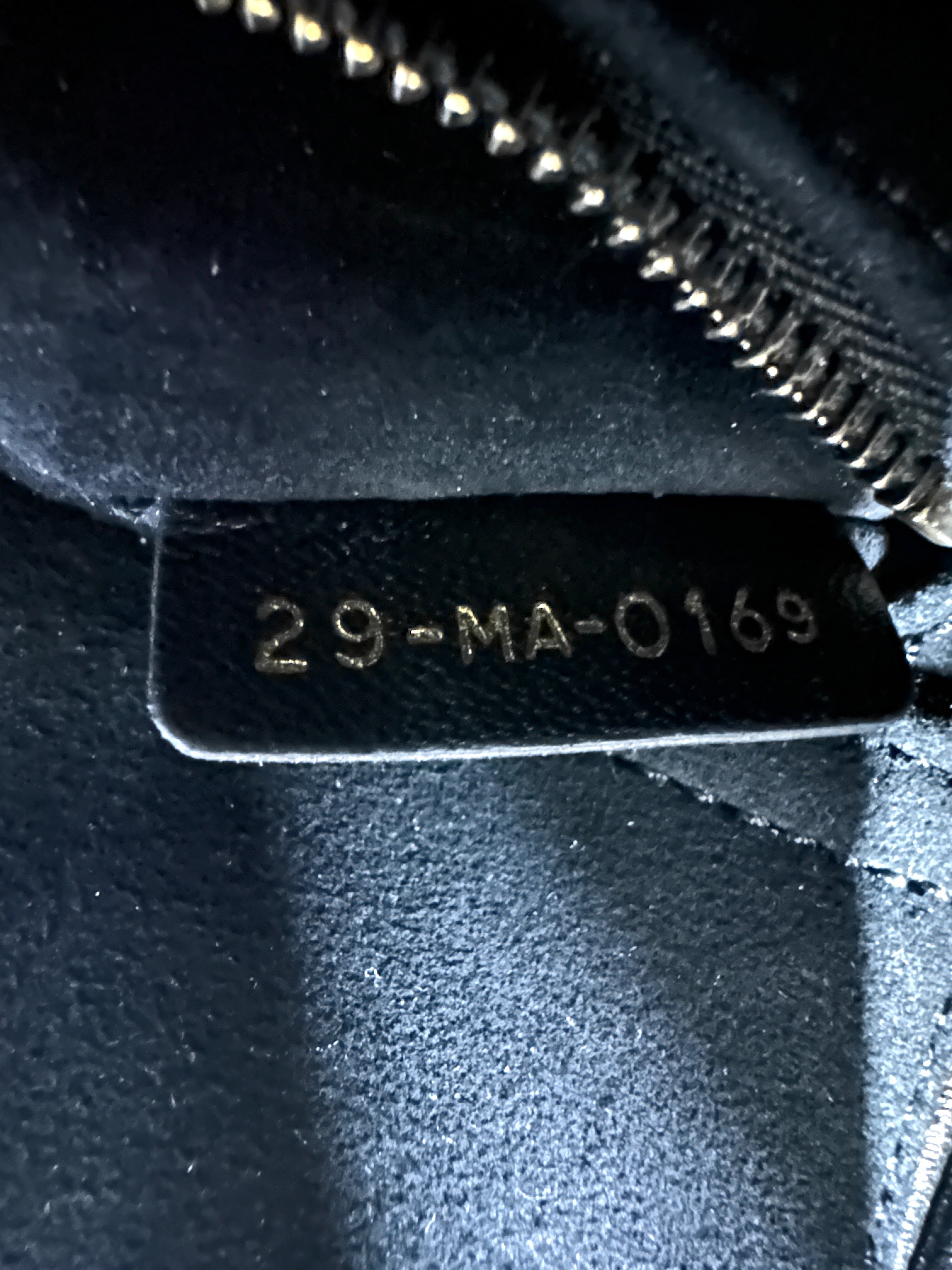 Christian Dior Lady Dior Black Cannage Leather Handle Bag With Gold Charms DR696