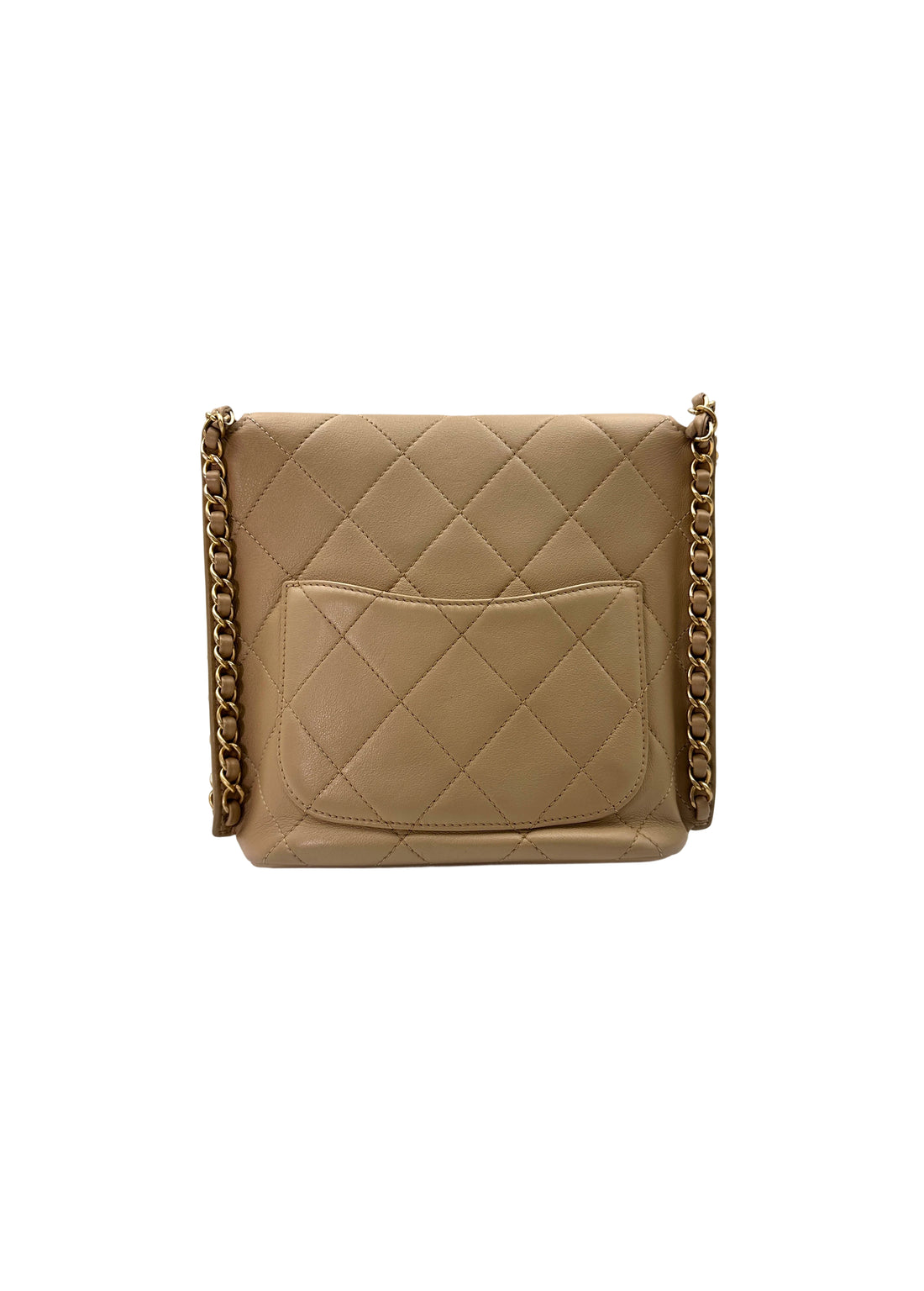 Chanel 21S Beige Quilted Leather Hobo Bag(31***78) IRIS188