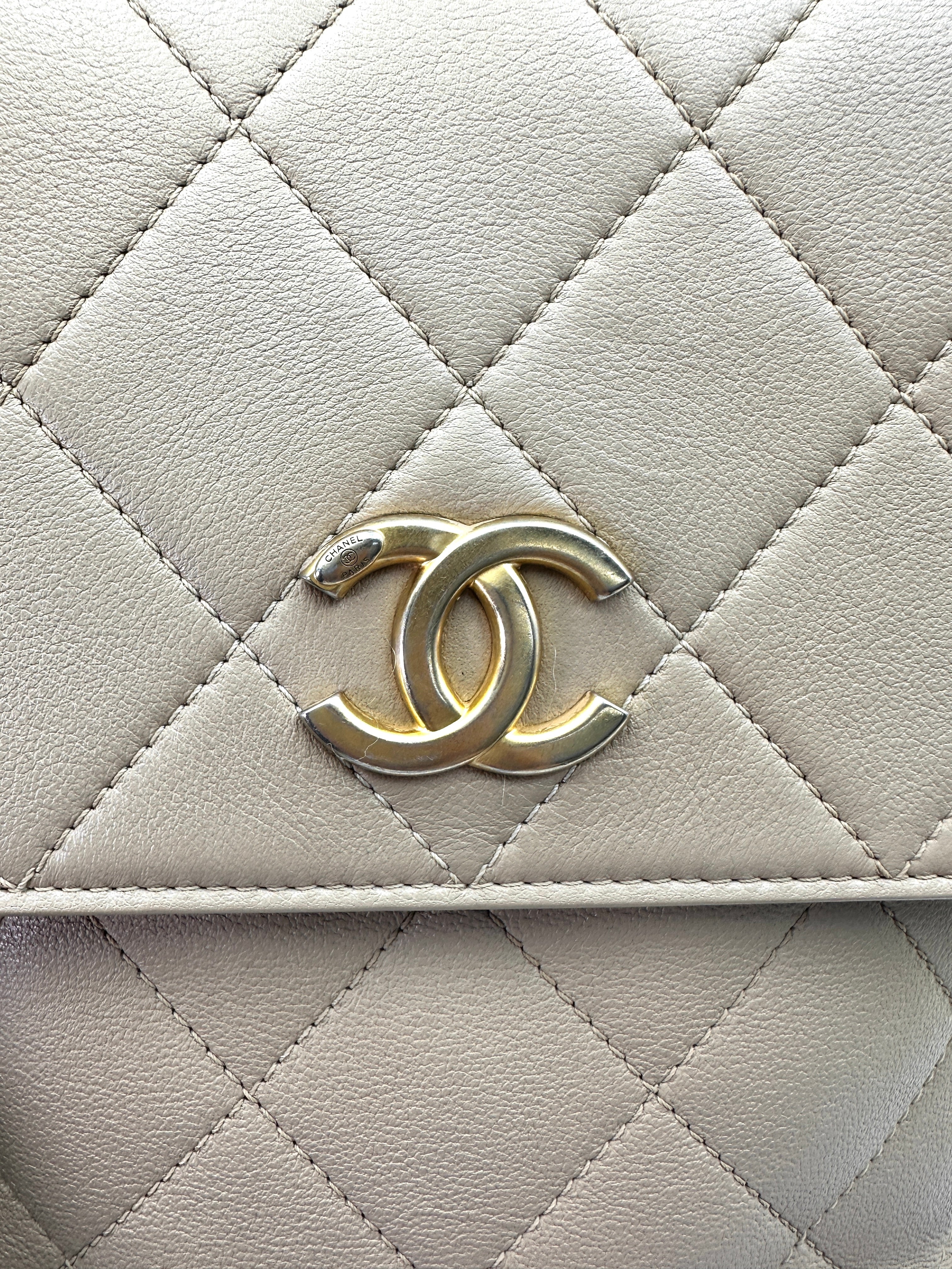 Chanel 21S Beige Quilted Leather Hobo Bag(31***78) IRIS188