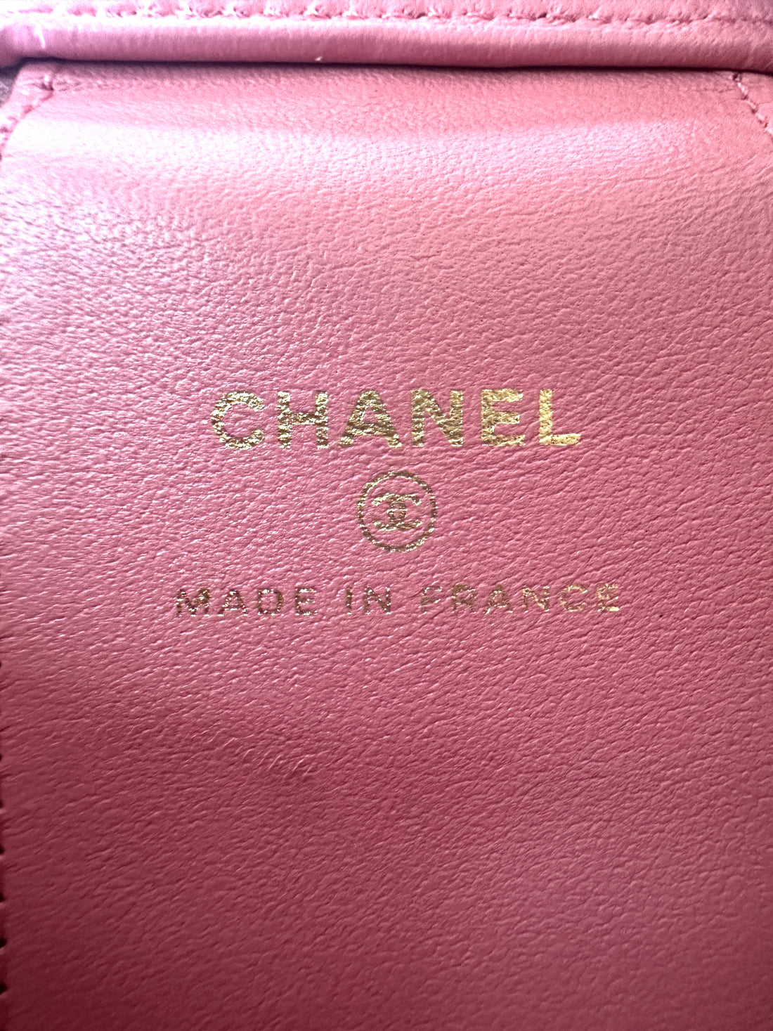 Chanel 22A Pink Quilted Lambskin Top Handle Vanity Case(EE***7C) CC1837
