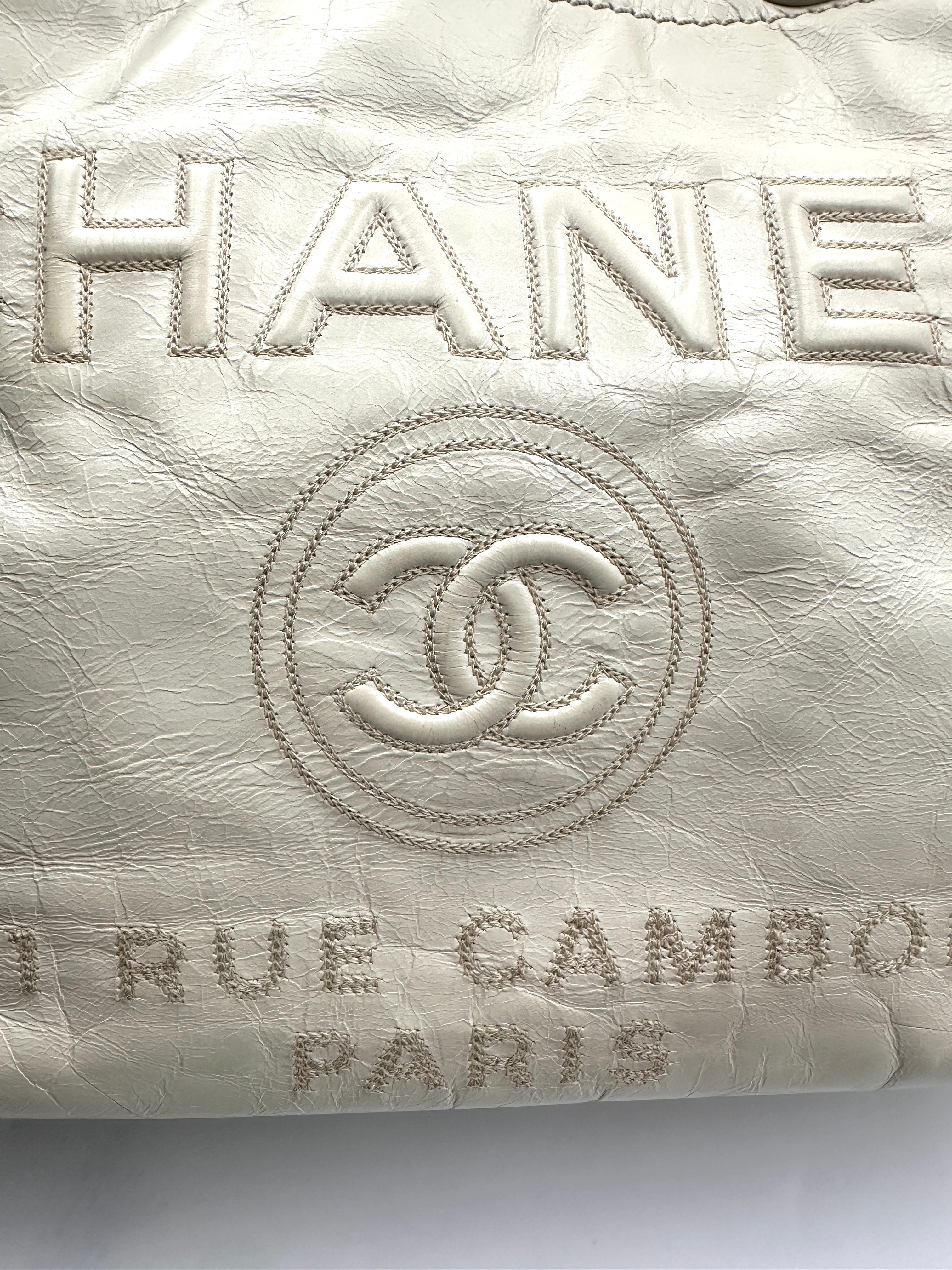 Chanel Deauville White Small Size Tote Handle Bag(22***22) CC1829