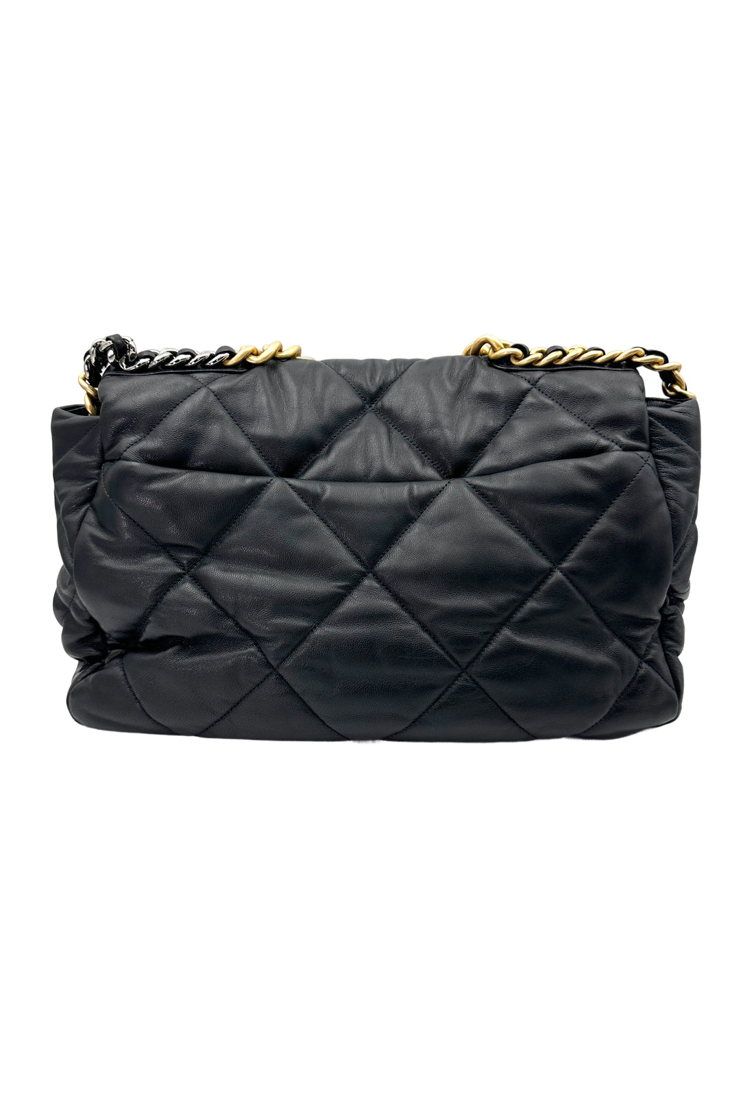 Chanel 19Bag Black Quilted Lambskin Max Flap Bag With Gold Hardware(28***52) CC1832