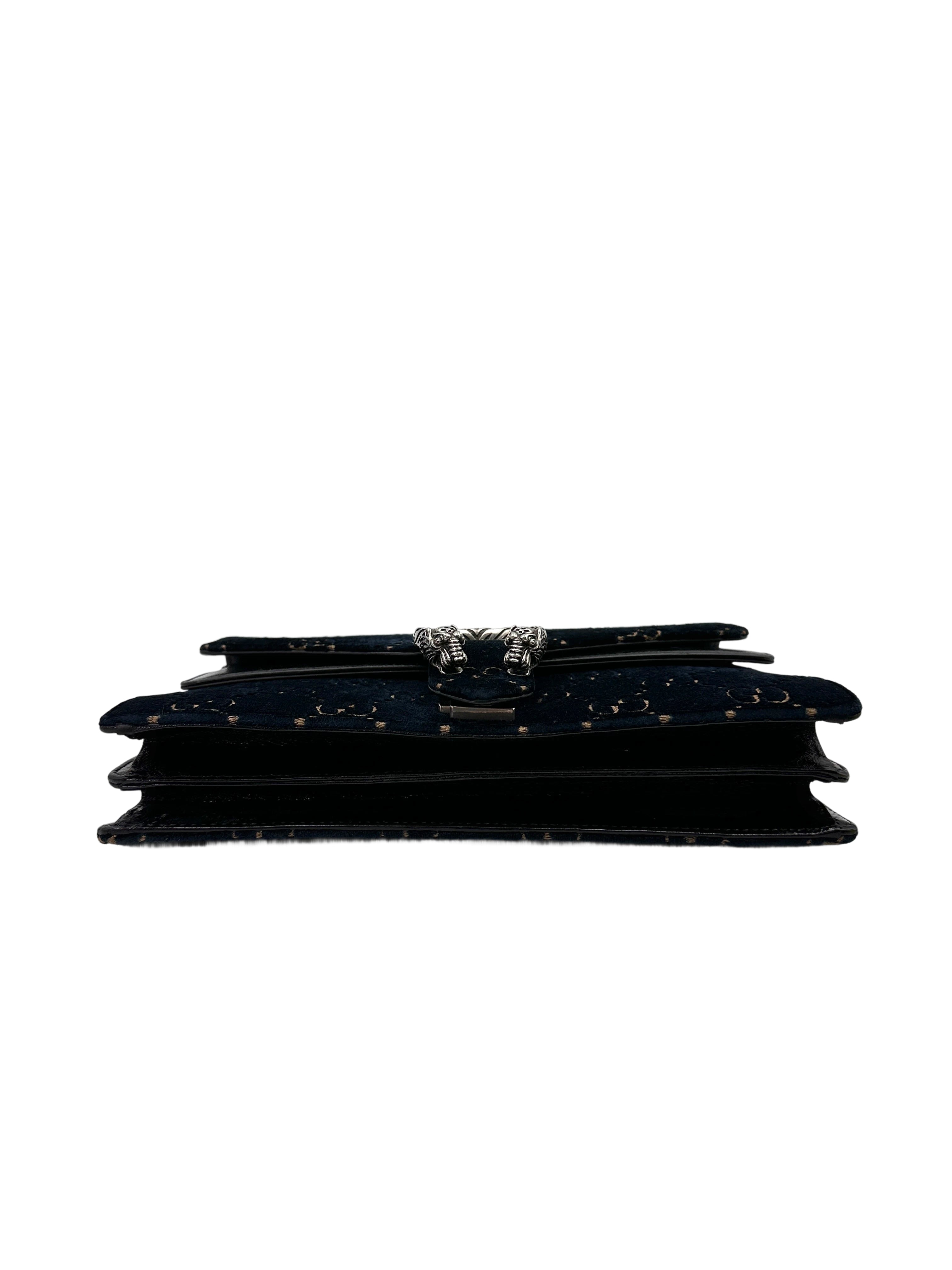 Gucci Dionysus Navy Velvet Shoulder Bag GG876