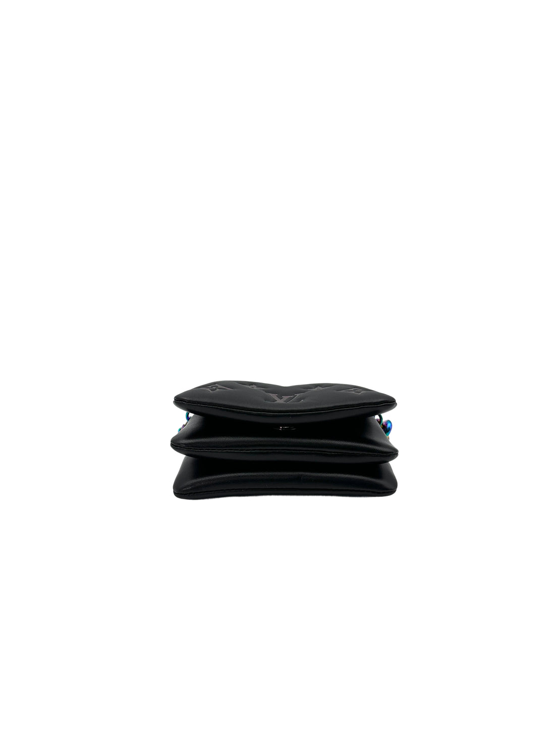 Louis Vuitton LV Ski Collection Coussion Black Monogram Empreinte Embossed Bag With Iridescent Hardware LV2503