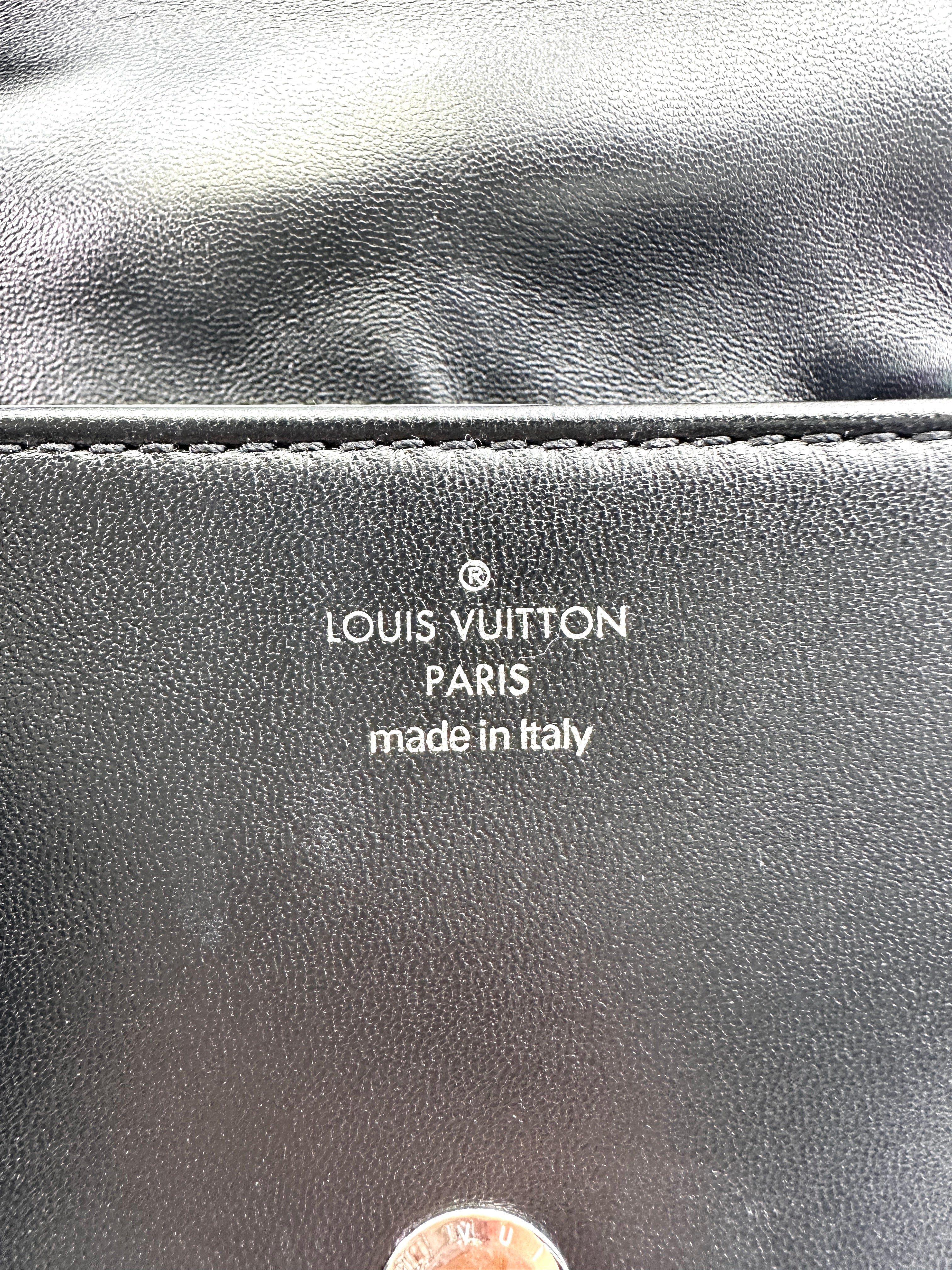 Louis Vuitton LV Ski Collection Coussion Black Monogram Empreinte Embossed Bag With Iridescent Hardware LV2503