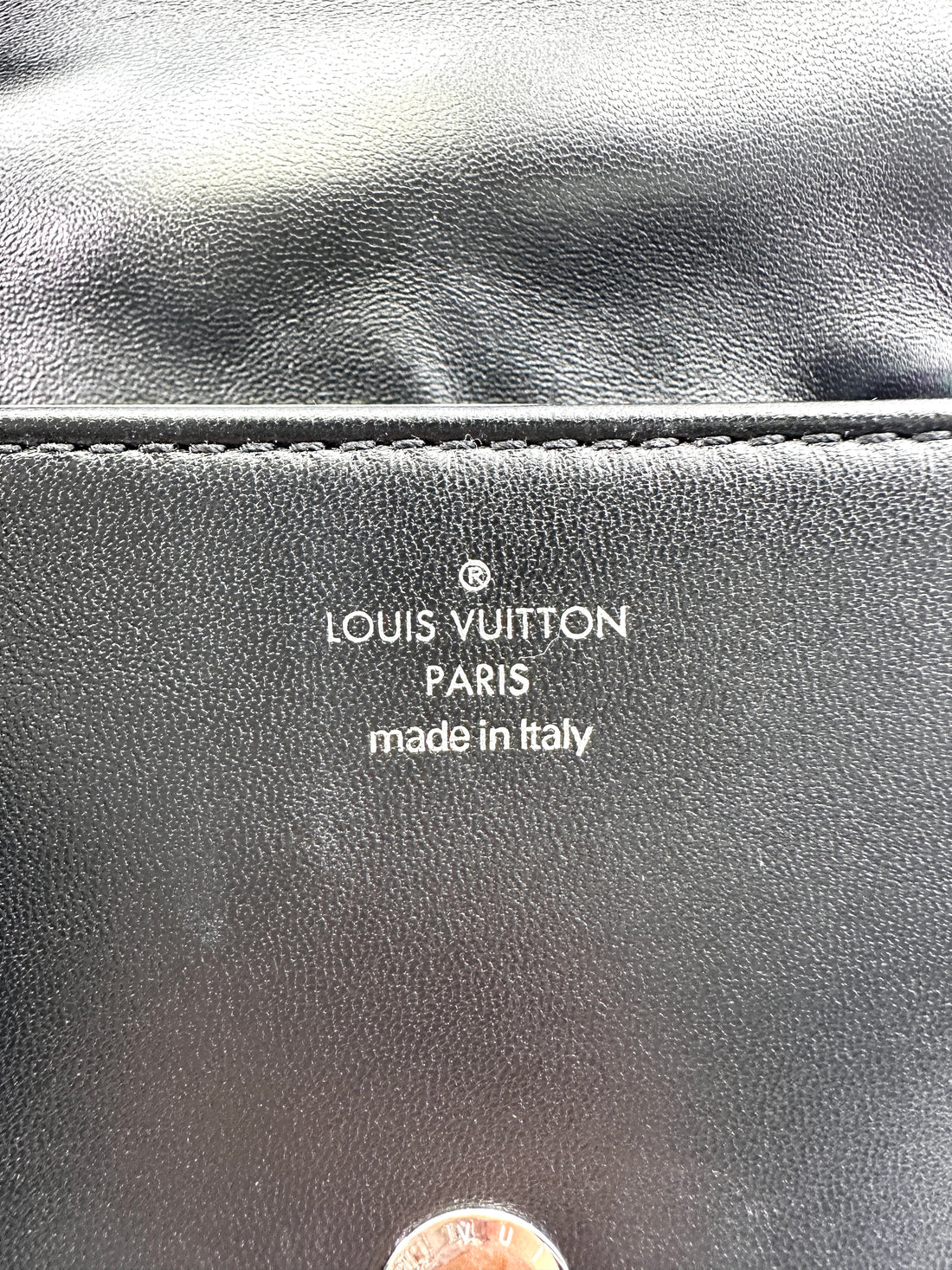 Louis Vuitton LV Ski Collection Coussion Black Monogram Empreinte Embossed Bag With Iridescent Hardware LV2503
