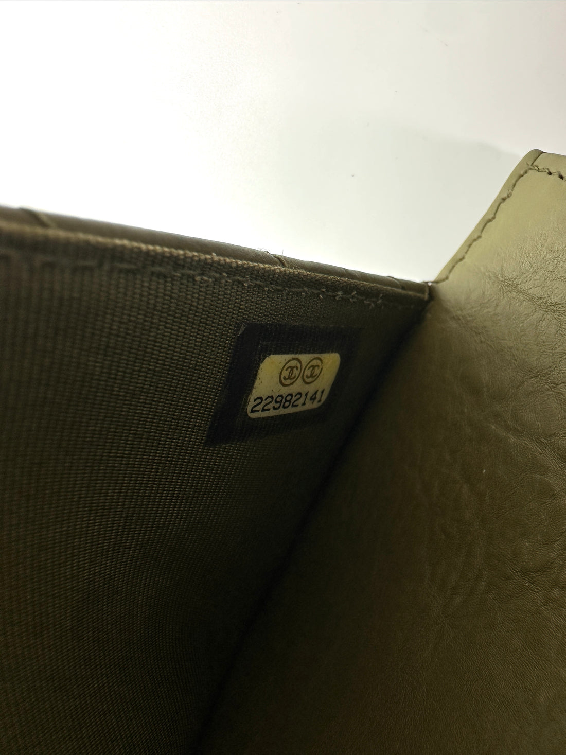 Chanel Green Chevron Quilted Leather Wallet On Chain With Gold Hardware(22***41) CC1825