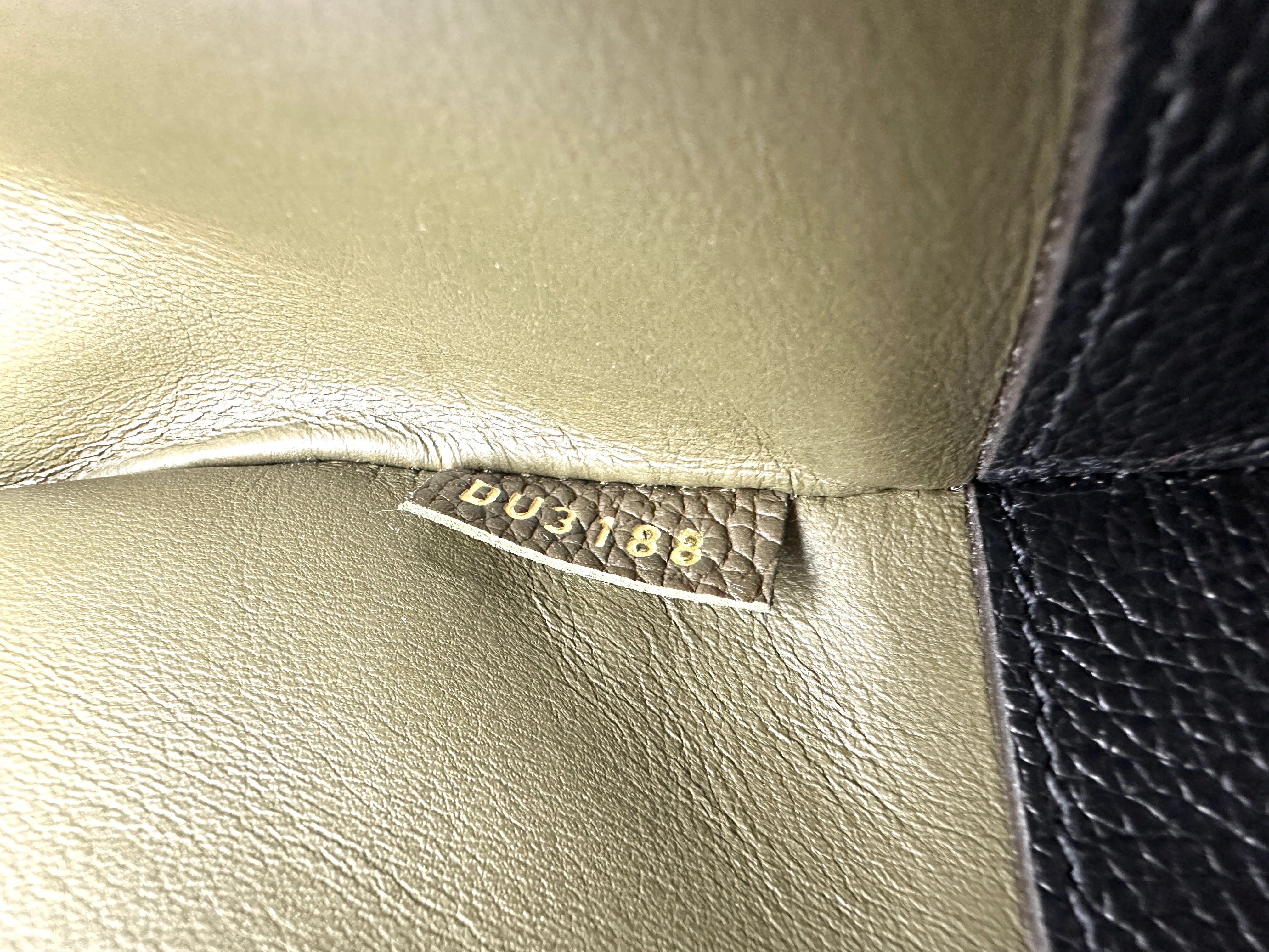 Louis Vuitton City Steamer Black/Grey Grained Leather Handle Bag LV2610