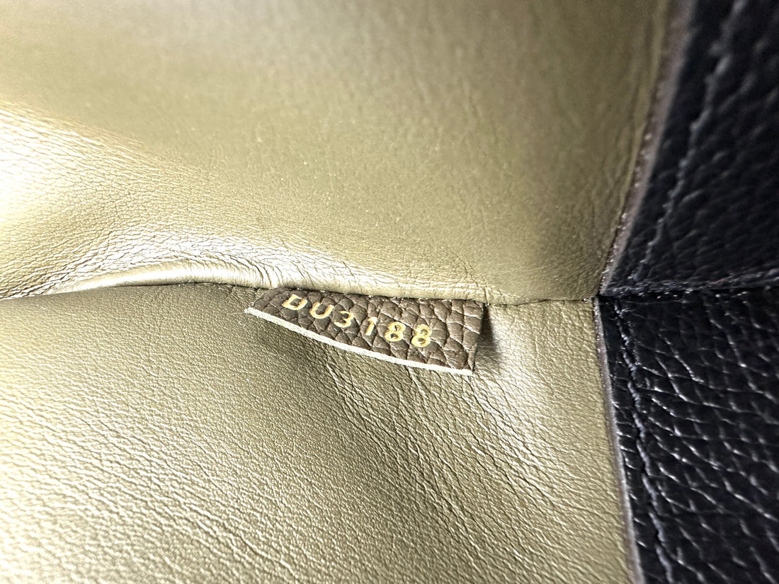 Louis Vuitton City Steamer Black/Grey Grained Leather Handle Bag LV2610