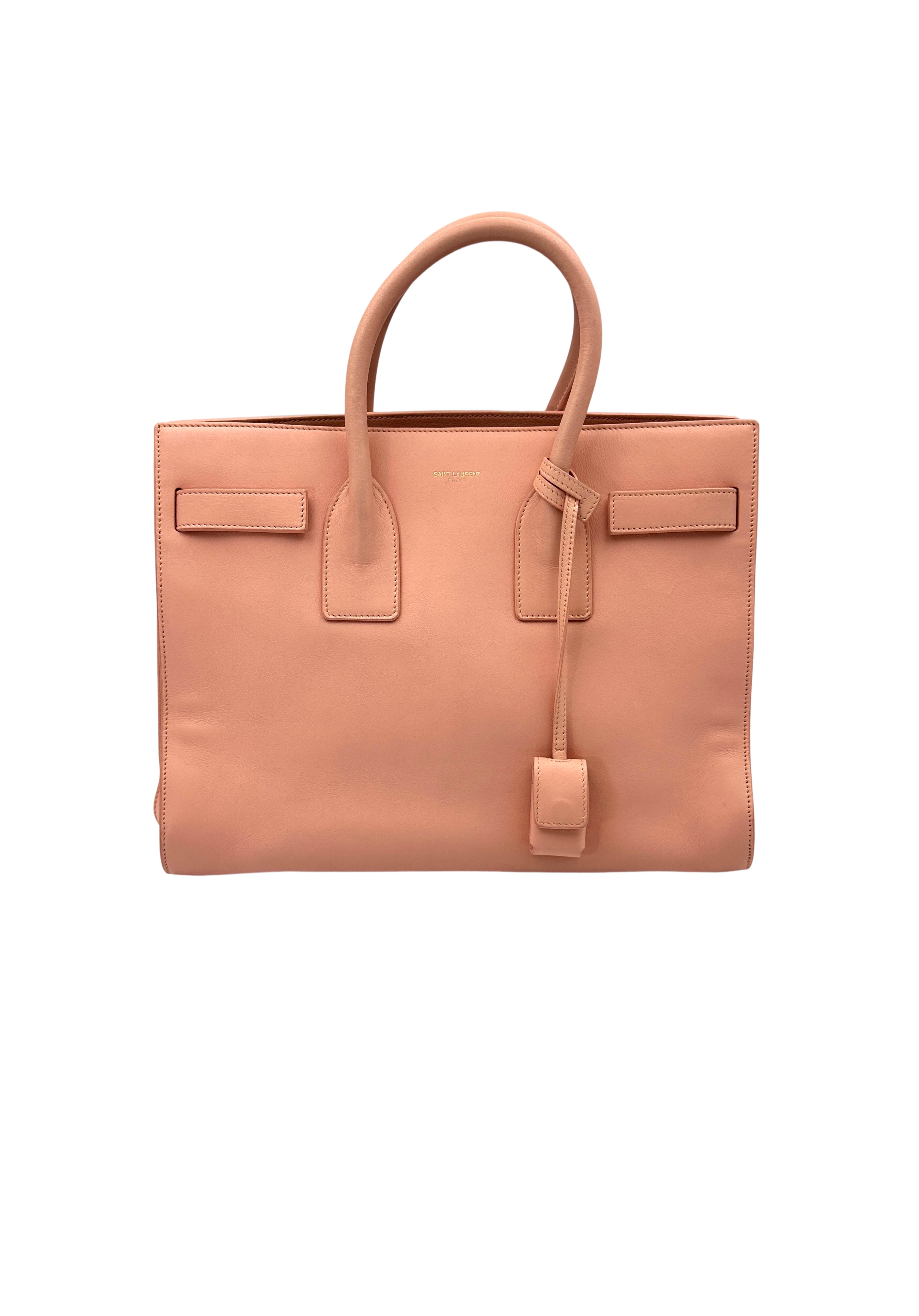Saint Laurent Sac de Jour Pink Leather Handle Bag SL191