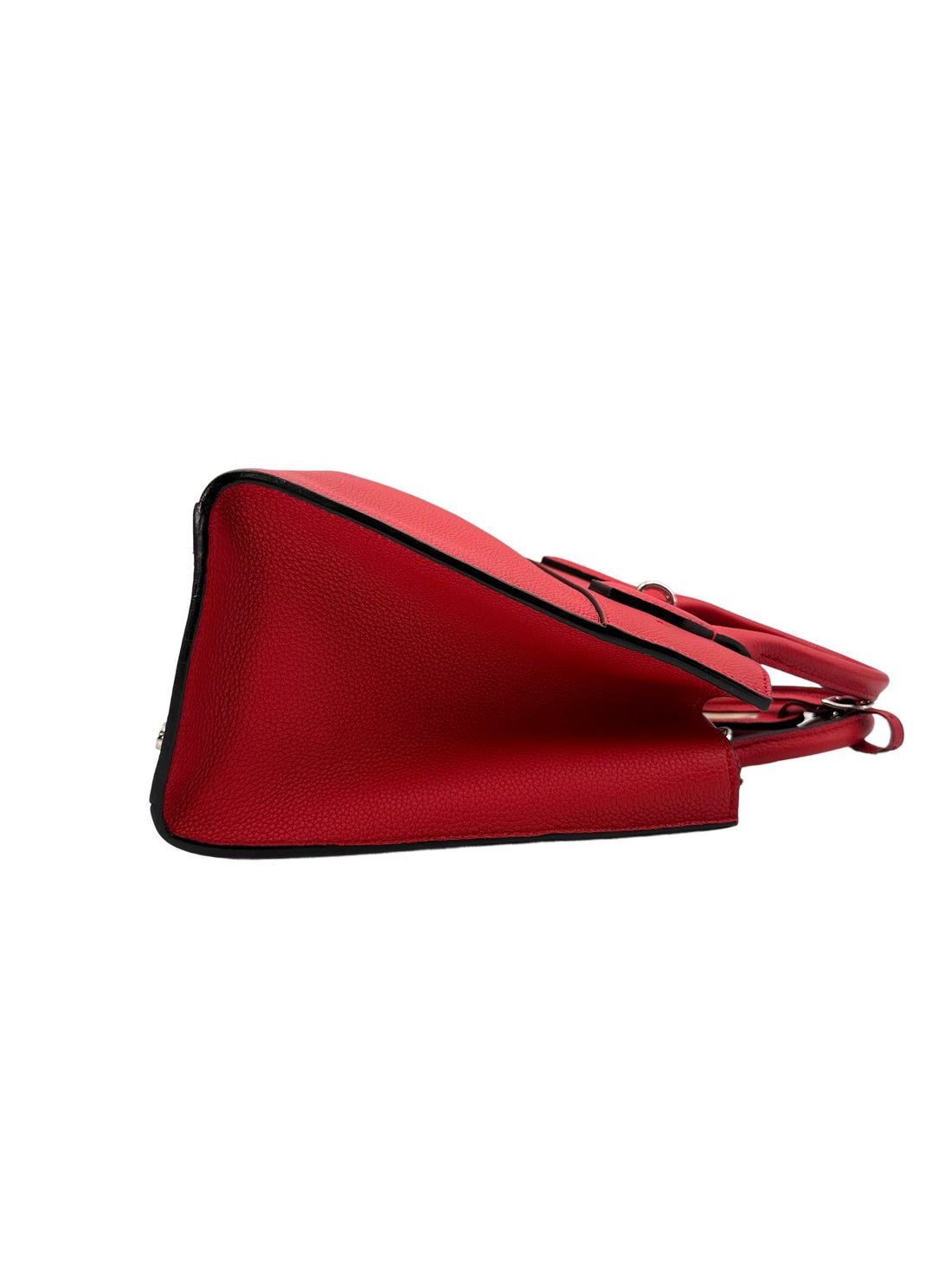 Louis Vuitton City Steamer Red Grained Leather Handle Bag LV2510