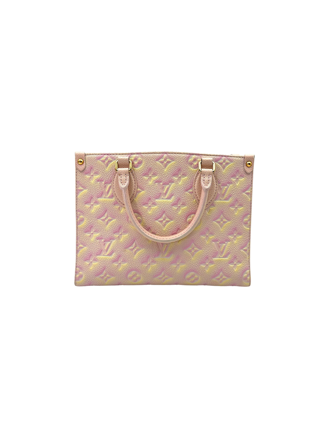 Louis Vuitton Summer Stardust OnTheGo PM Pink Empreinte Leather Handle Bag LV2508