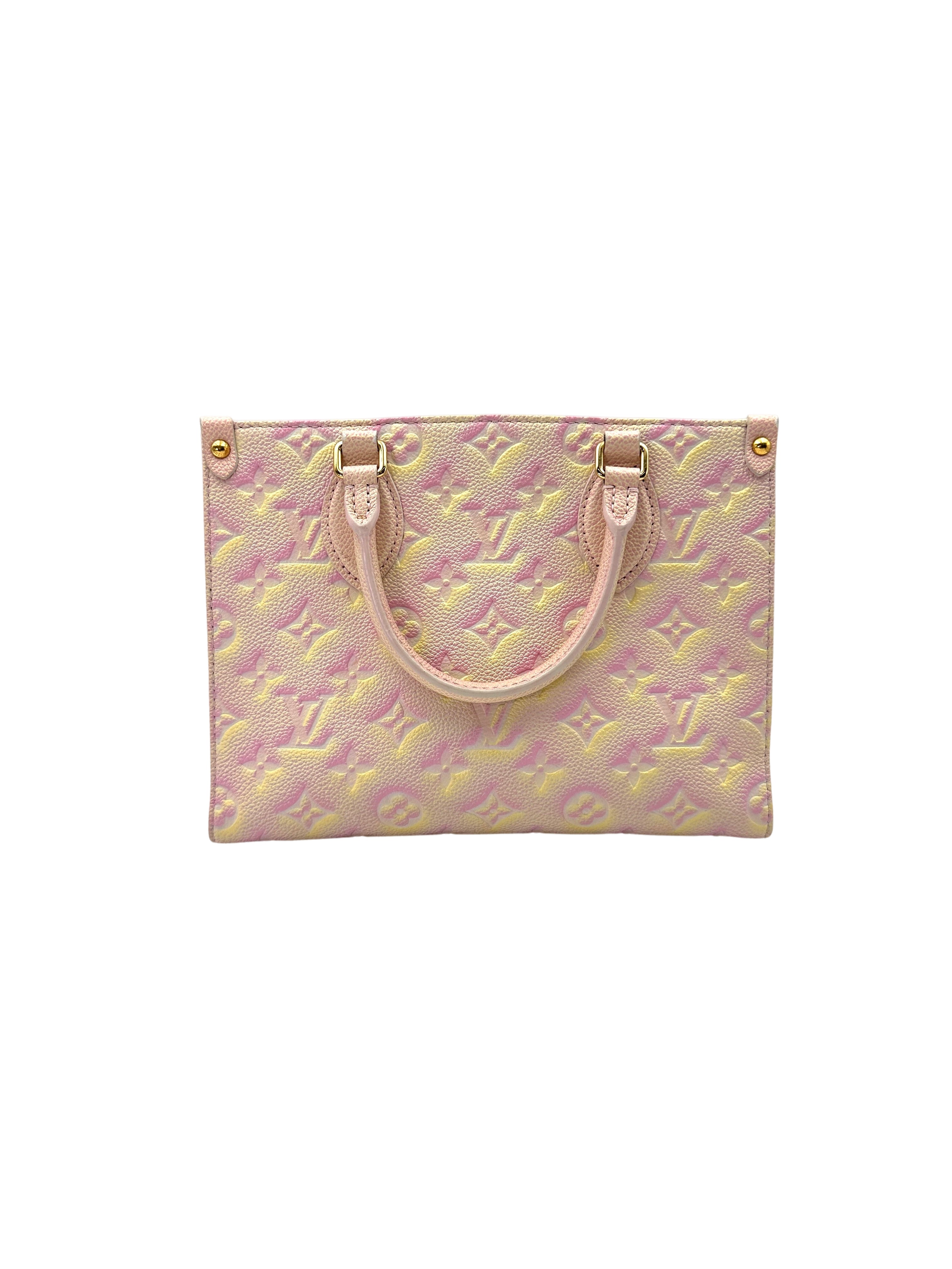 Louis Vuitton Summer Stardust OnTheGo PM Pink Empreinte Leather Handle Bag LV2508