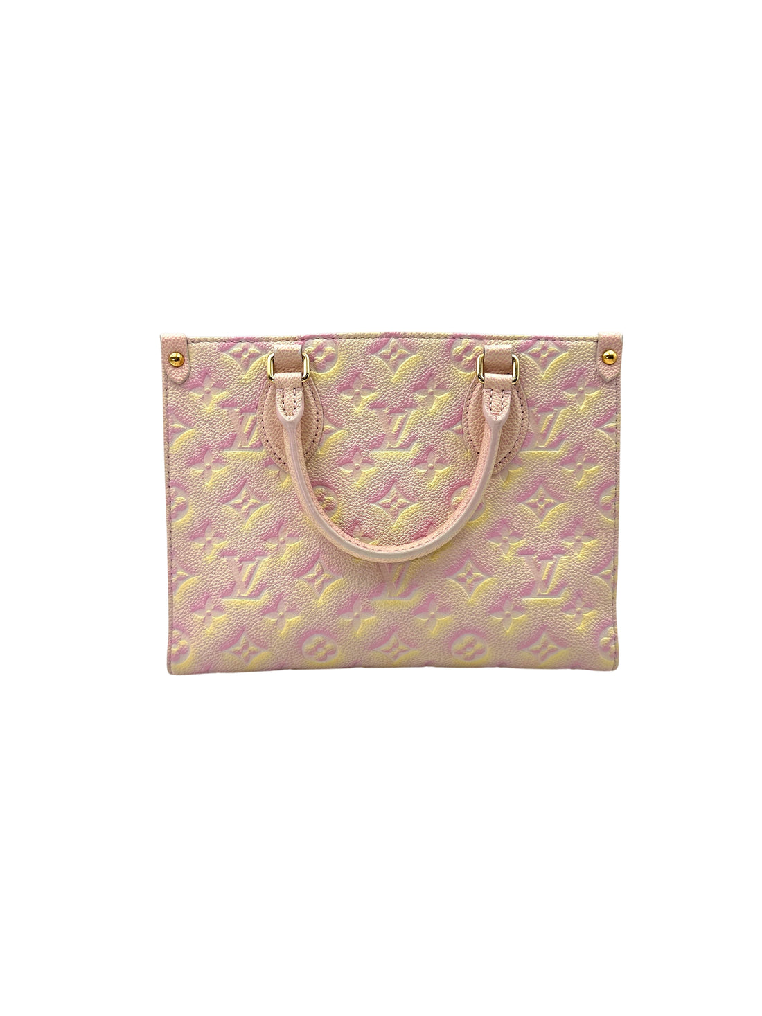 Louis Vuitton Summer Stardust OnTheGo PM Pink Empreinte Leather Handle Bag LV2508