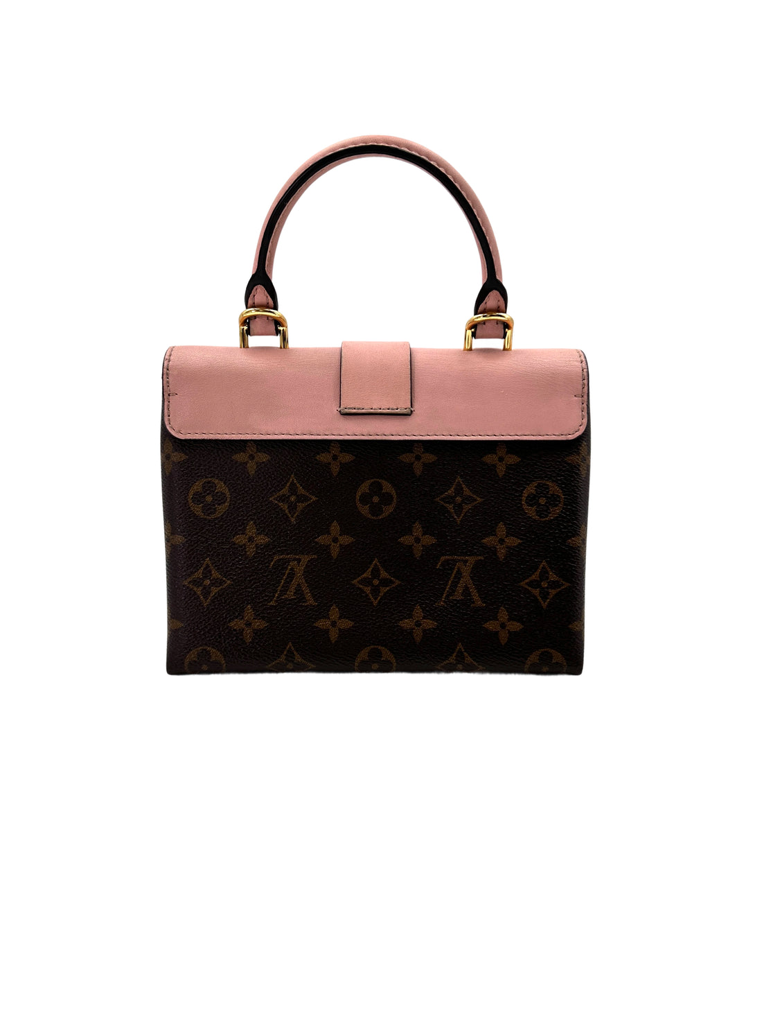 Louis Vuitton Locky Monogram Canvas & Pink Leather Handle Bag LV2518