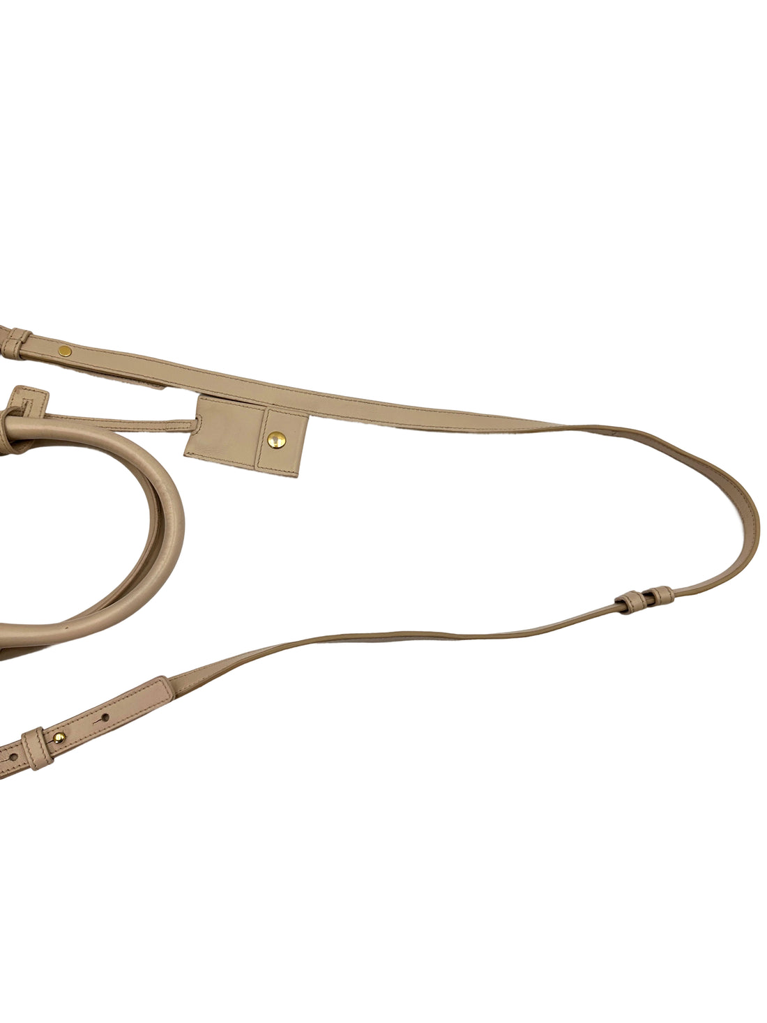 Saint Laurent Ligne Y White Leather Handle Bag SL192