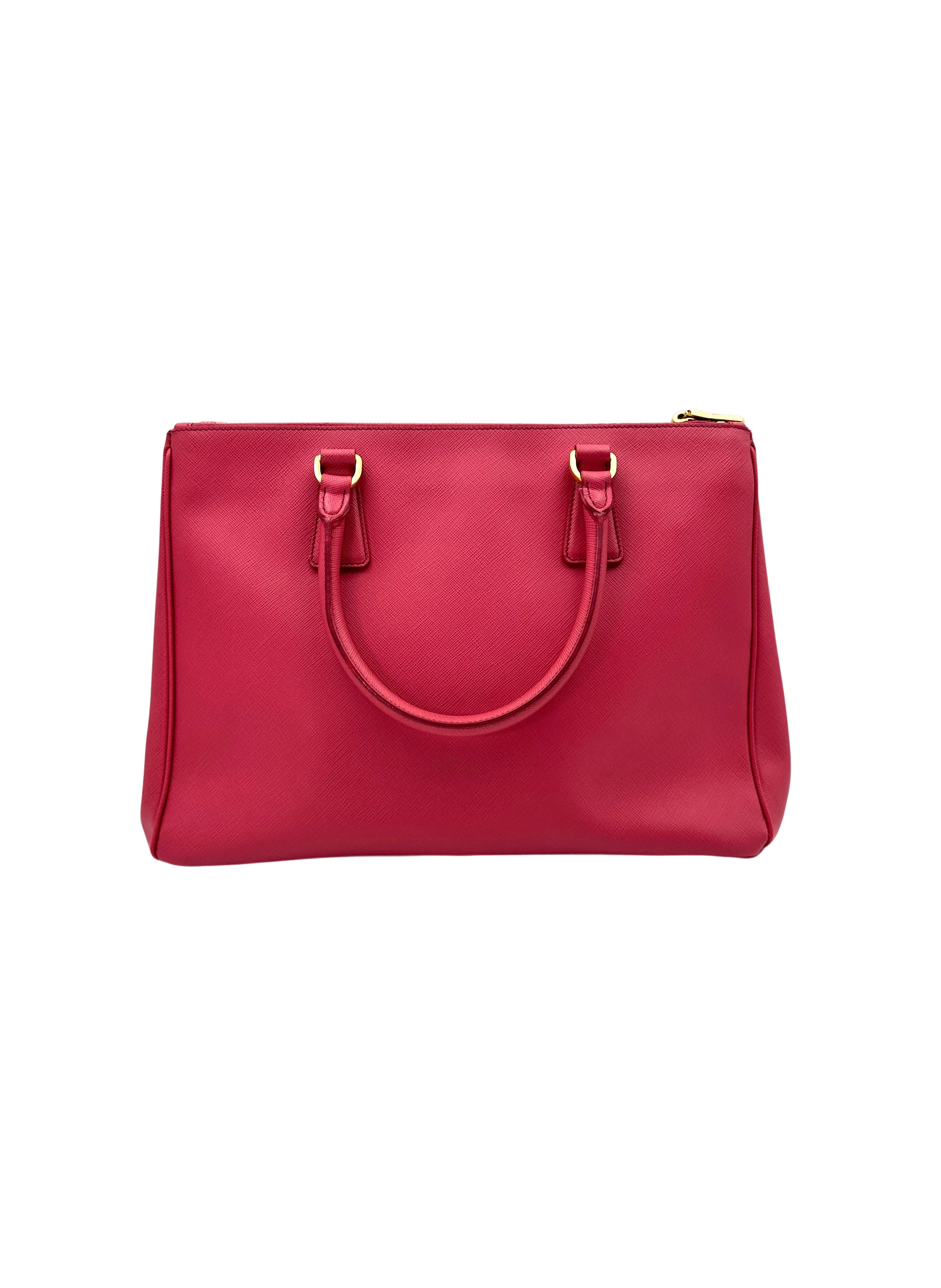 Prada Galleria Rose Pink Saffiano Leather Handle Bag PR288