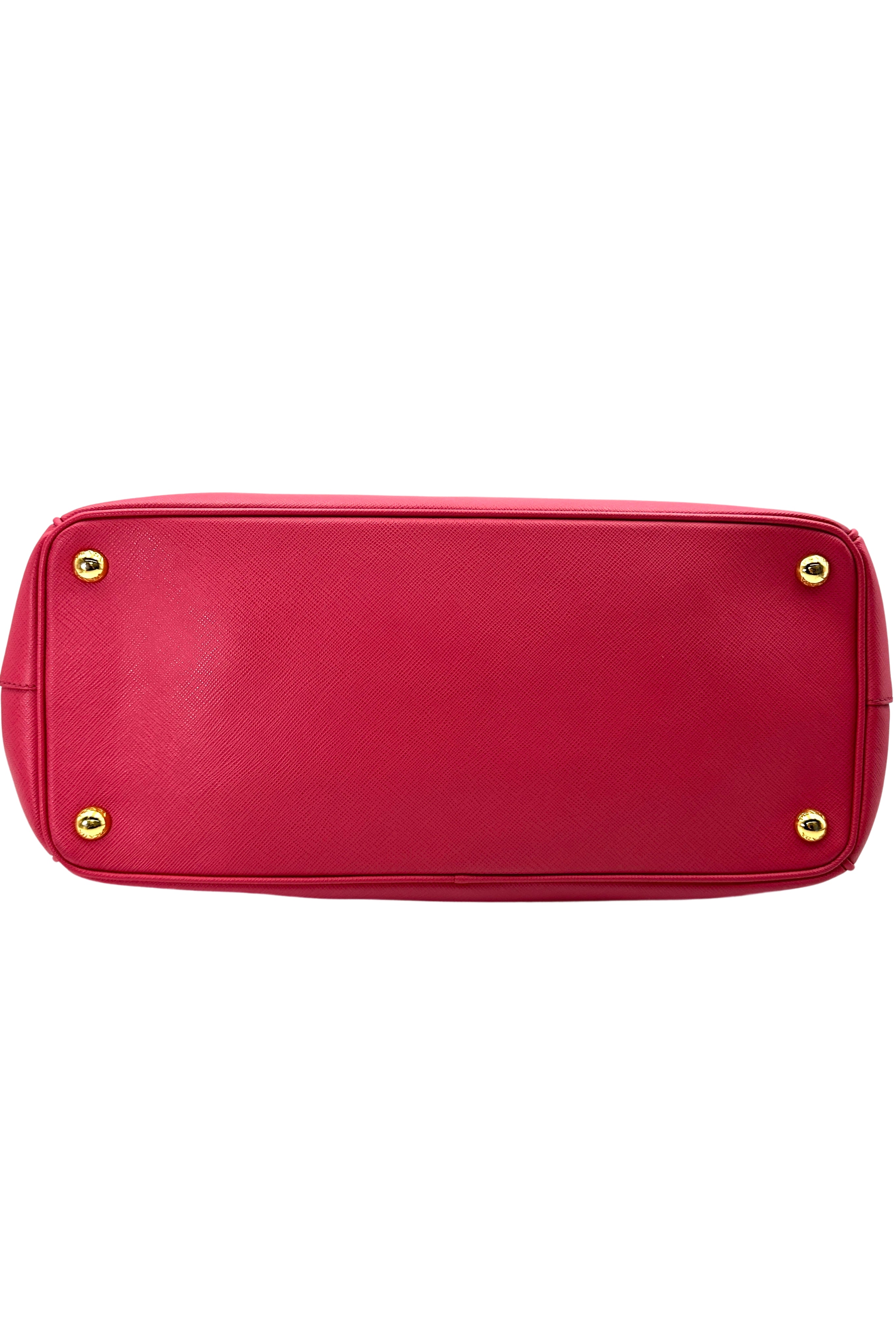 Prada Galleria Rose Pink Saffiano Leather Handle Bag PR288