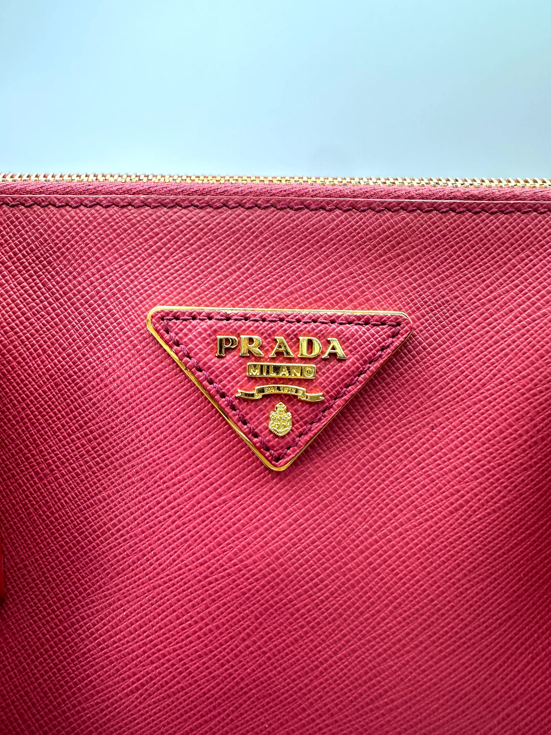 Prada Galleria Rose Pink Saffiano Leather Handle Bag PR288
