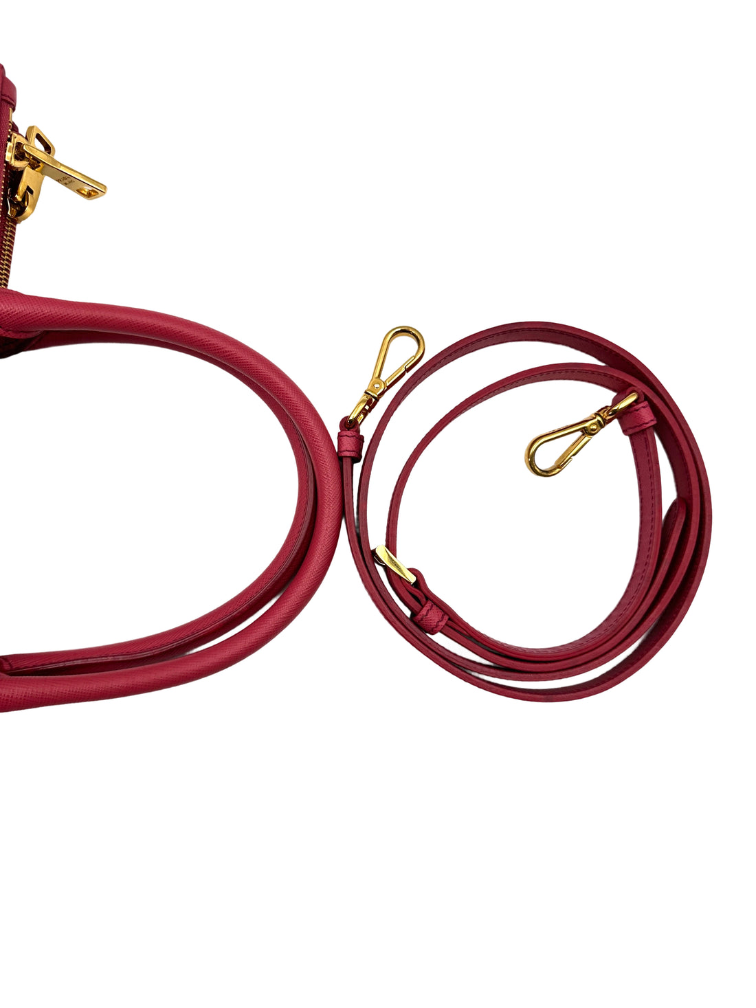 Prada Galleria Rose Pink Saffiano Leather Handle Bag PR288