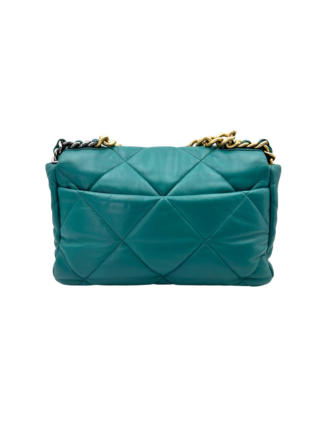 Chanel 19Bag Green Quilted Lambskin Medium Size Flap Bag With Gold Hardware(30***57) CC1833