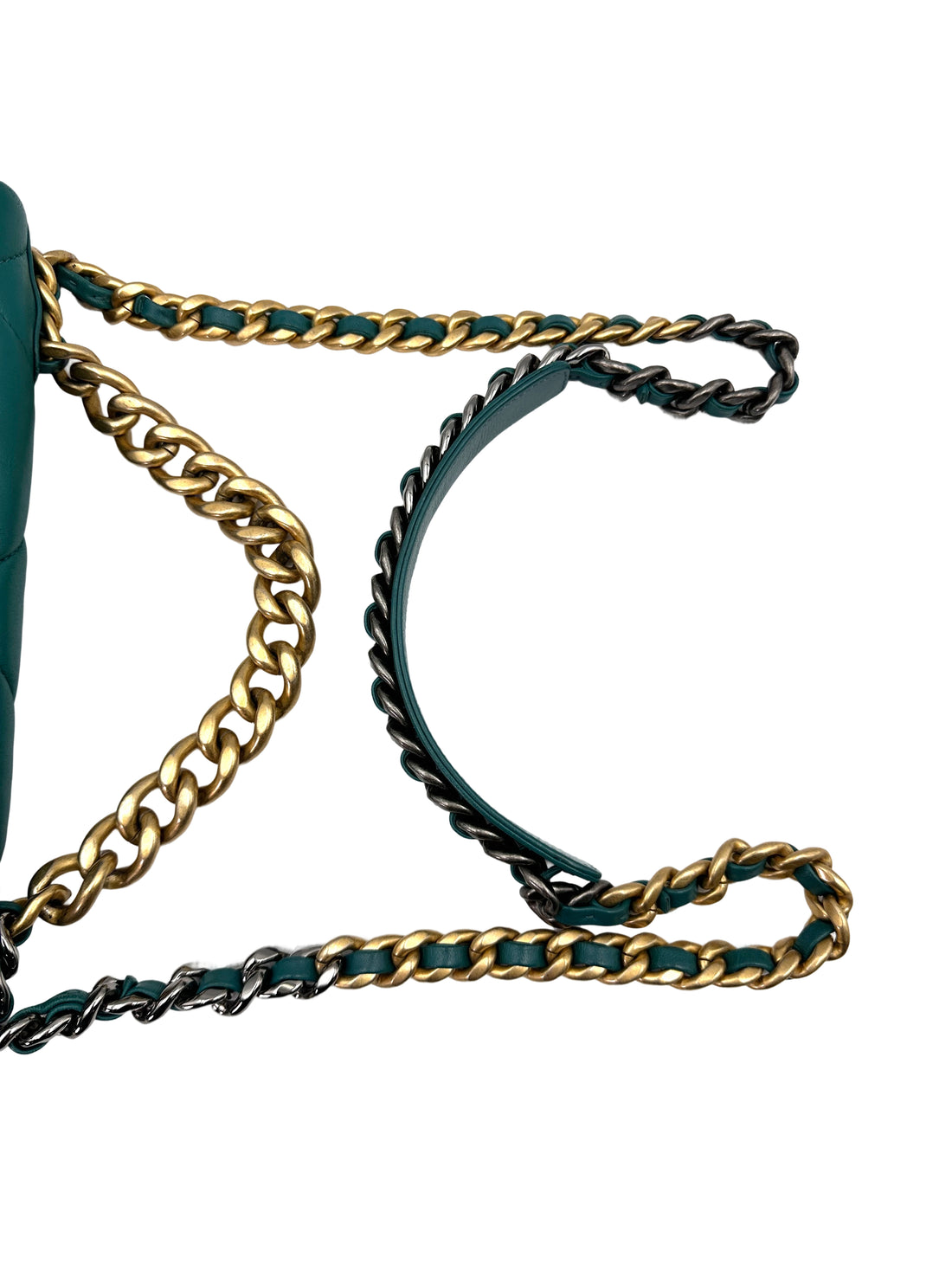 Chanel 19Bag Green Quilted Lambskin Medium Size Flap Bag With Gold Hardware(30***57) CC1833