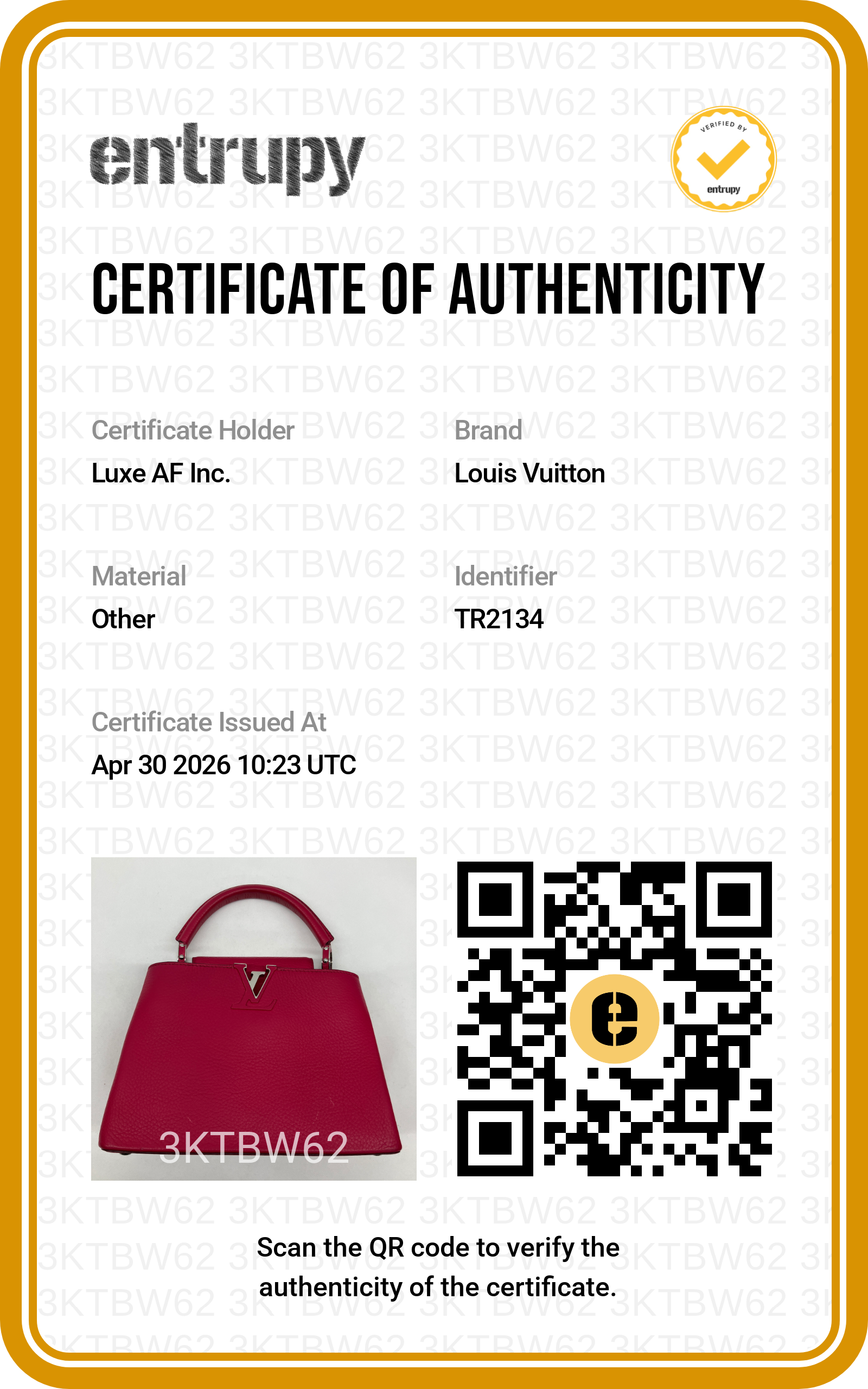 Louis Vuitton Capucines Red Leather Handle Bag LV2607