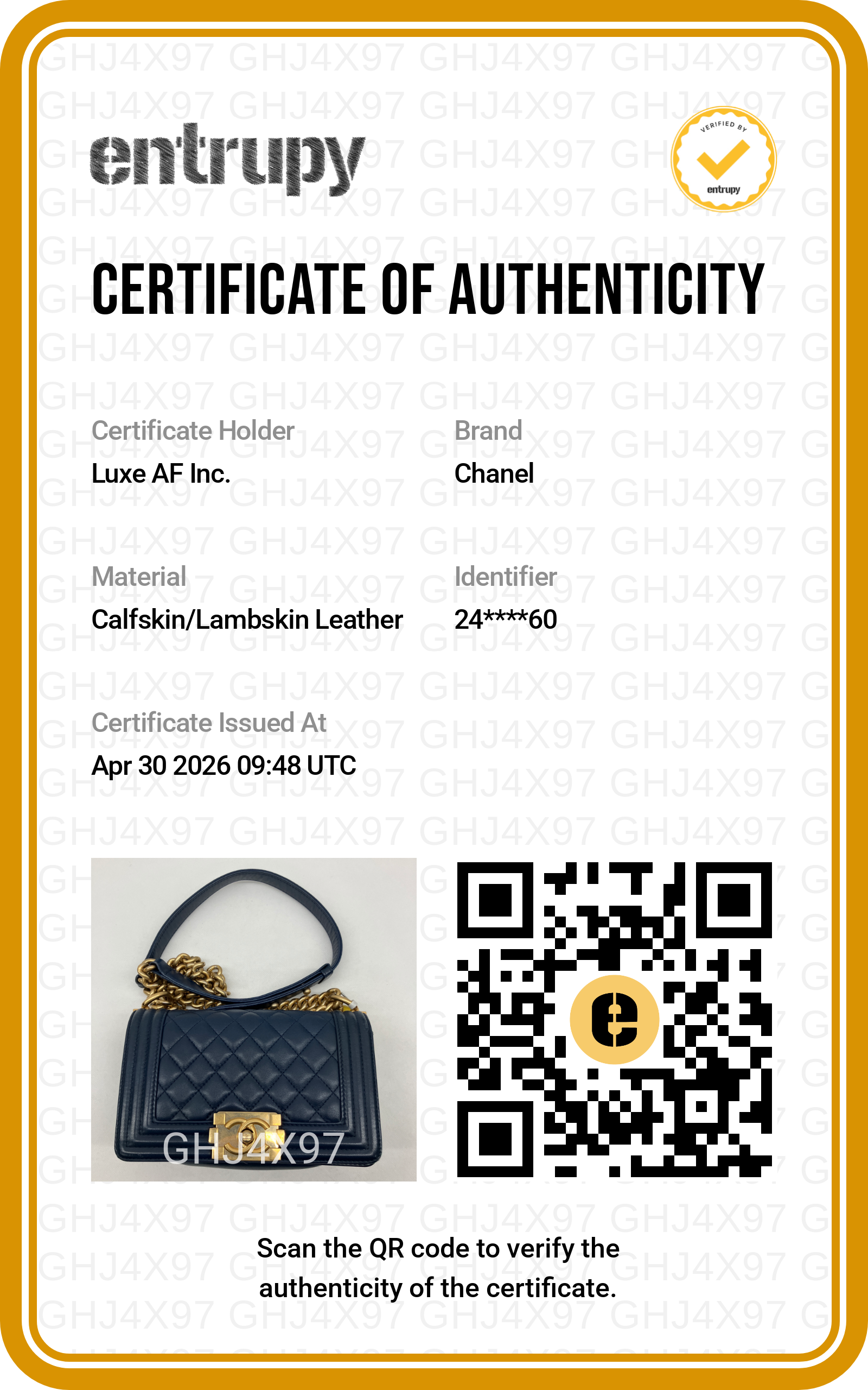 Chanel LeBoy Navy Quilted Lambskin Small Size Flap Bag With Gold Buckle(24***60) CC1884