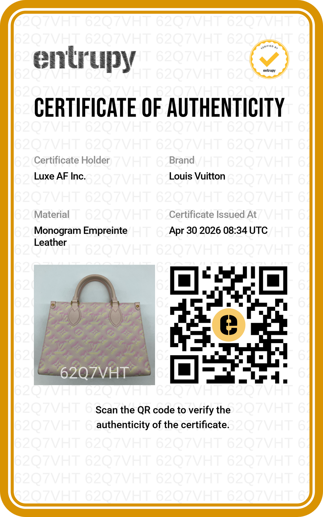 Louis Vuitton Summer Stardust OnTheGo PM Pink Empreinte Leather Handle Bag LV2508