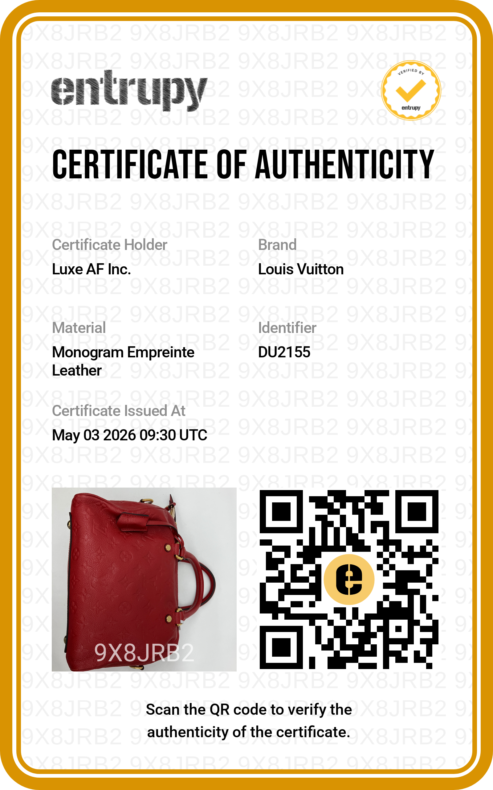 Louis Vuitton Speedy25 Red Monogram Empreinte Leather Handle Bag LV2513
