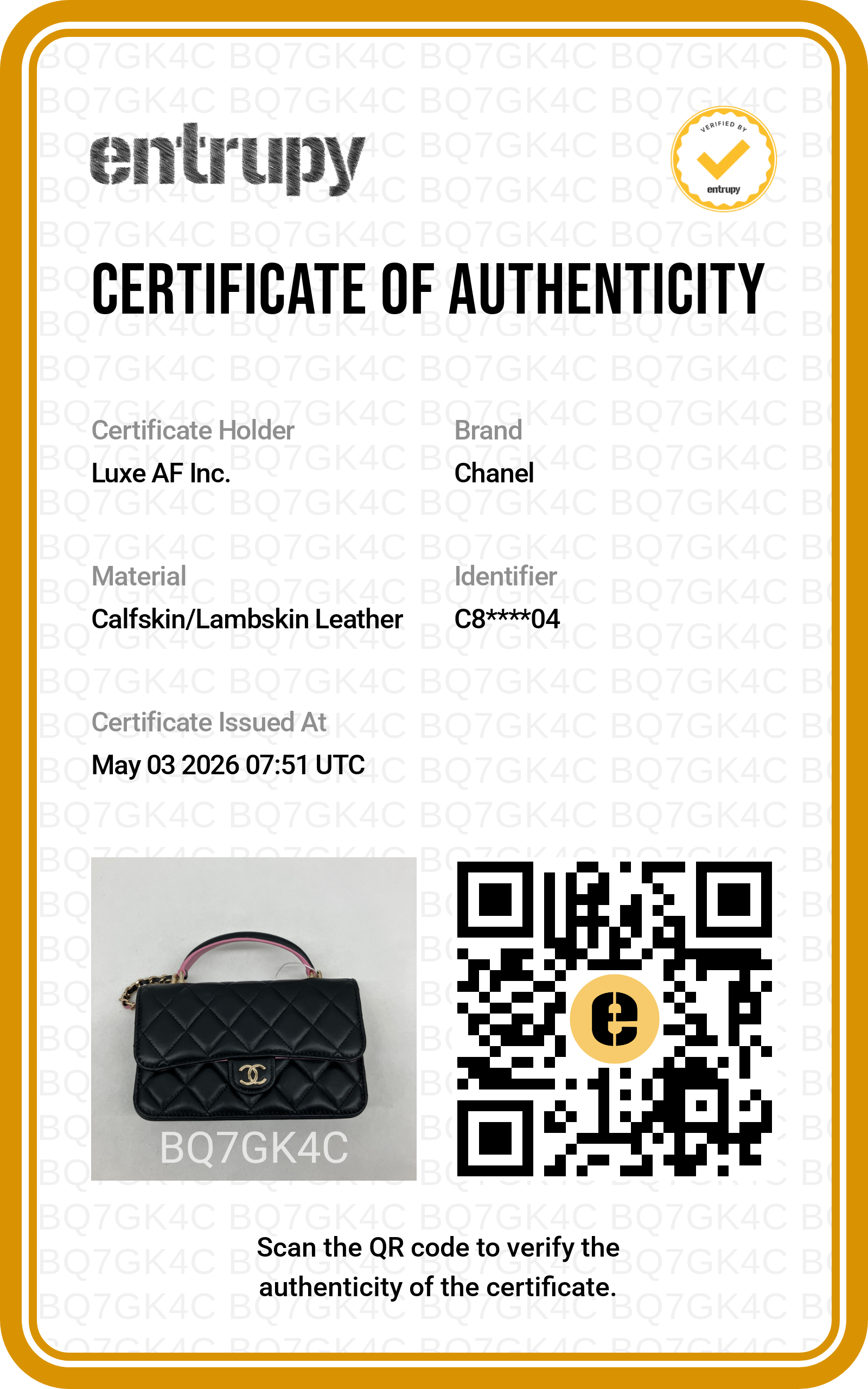 Chanel Black Quilted Leather Pink Top Handle Bag(C8***04) IRIS192