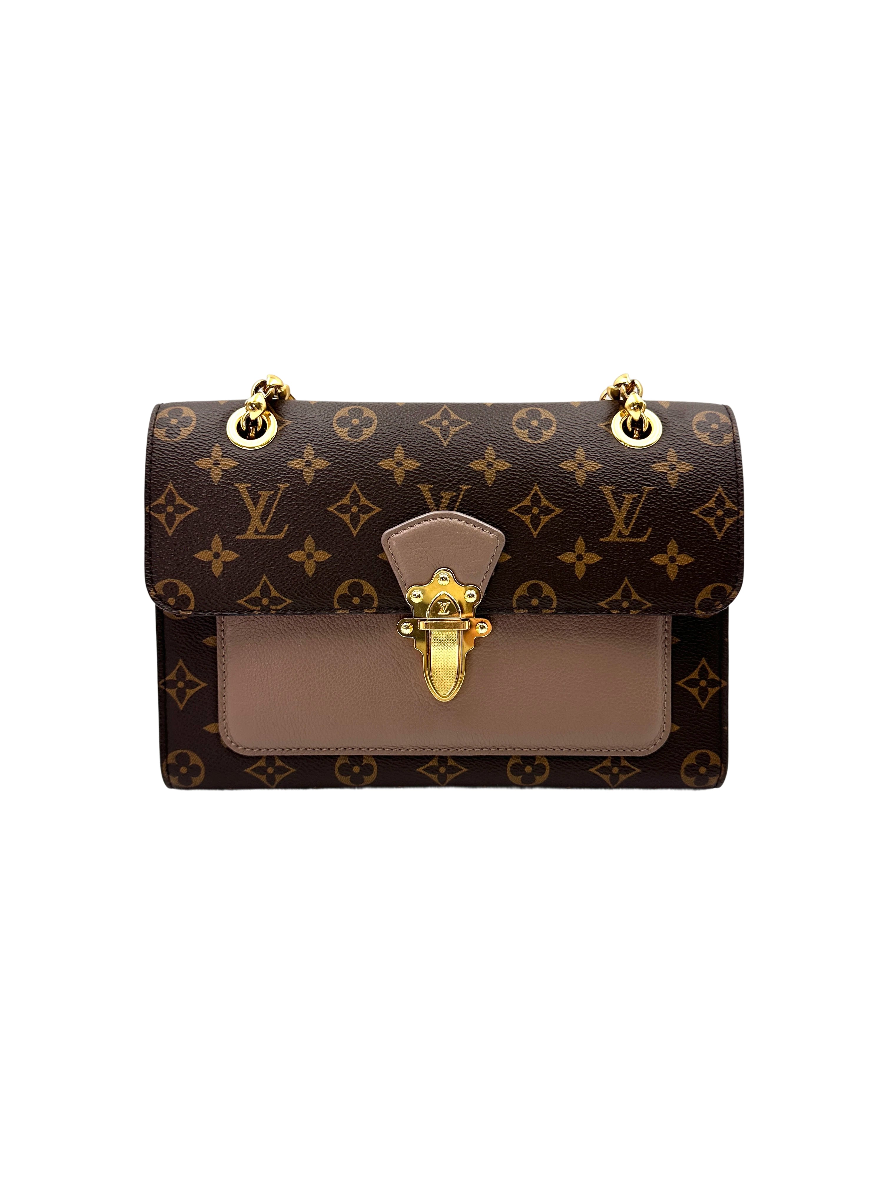 Louis Vuitton Victoire Monogram Canvas & Leather Chain Shoulder Bag LV2514